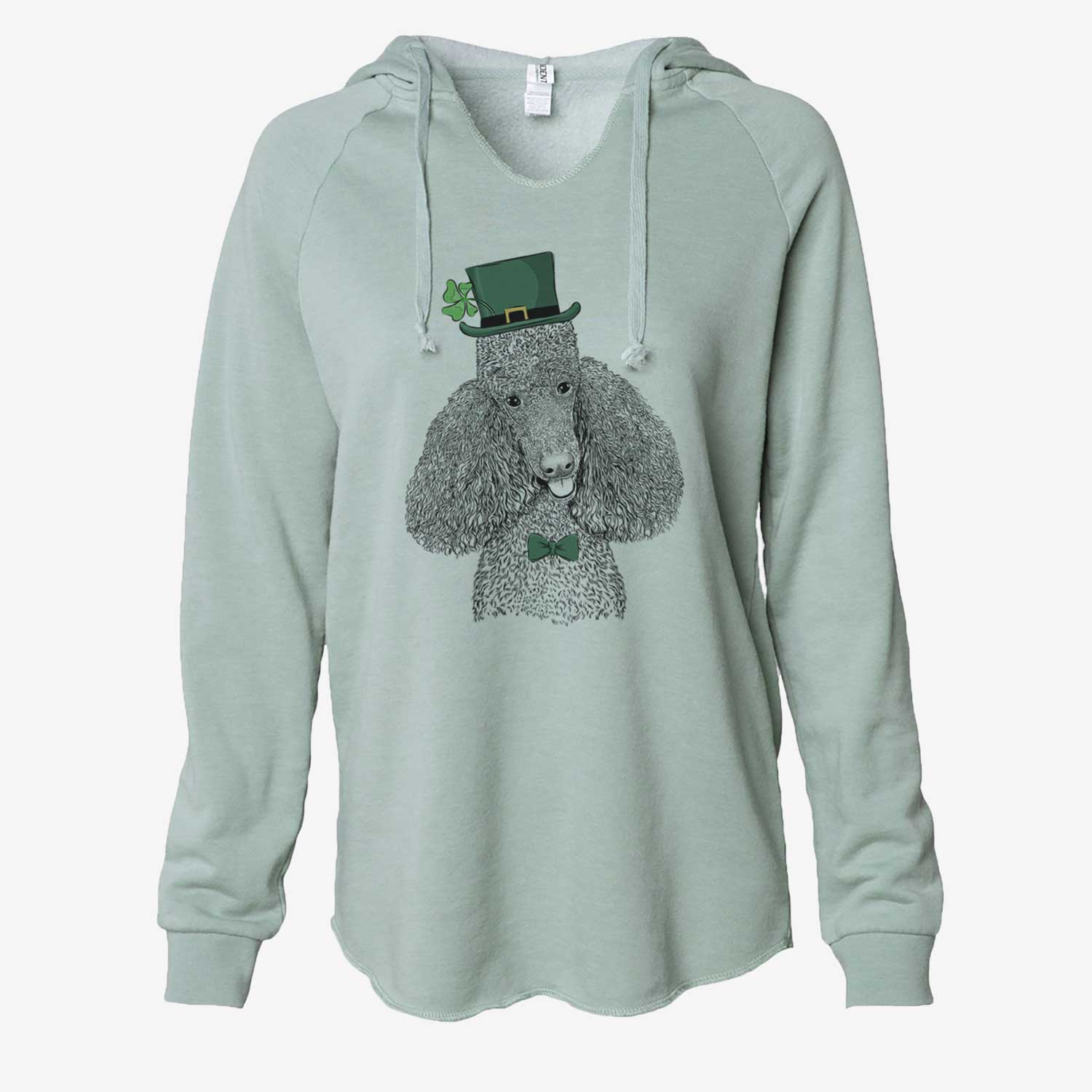 St. Patrick's Henry the Standard Poodle - Cali Wave Hooded Sweatshirt