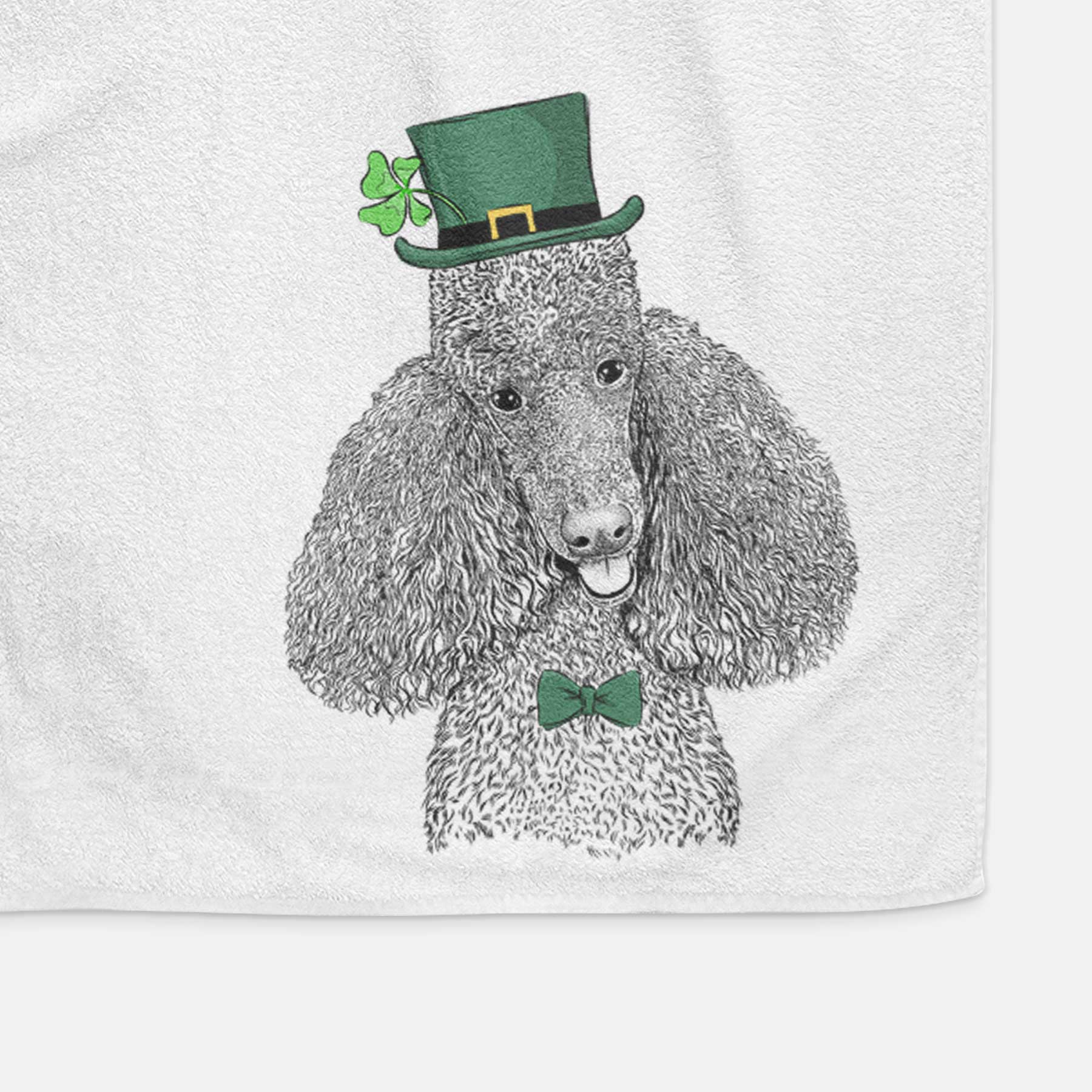 Henry the Standard Poodle Decorative Hand Towel