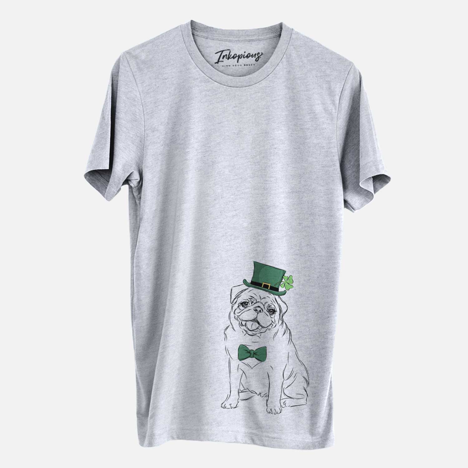 St. Patrick's Higgins the Pug - Unisex Crewneck