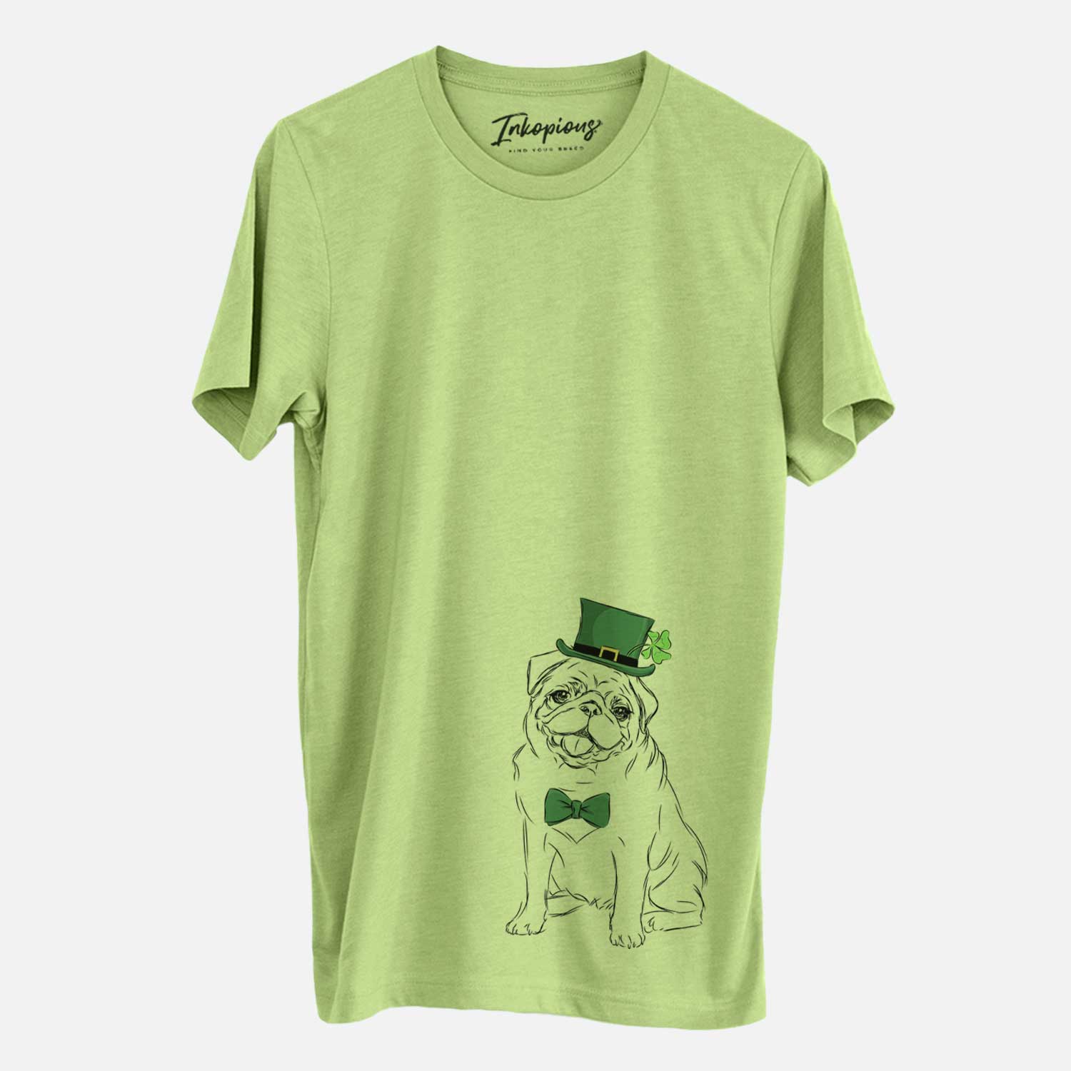 St. Patrick's Higgins the Pug - Unisex Crewneck
