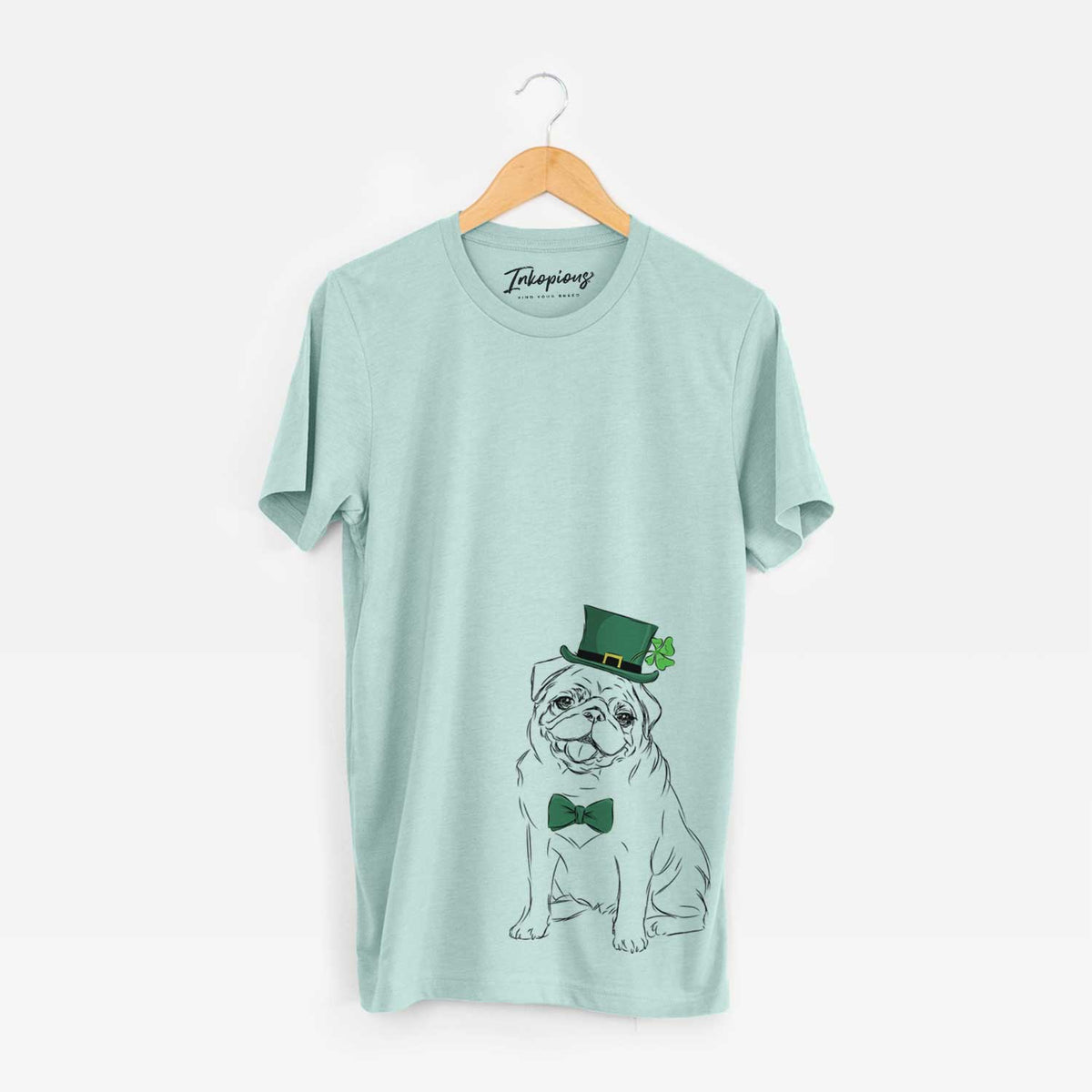 St. Patrick's Higgins the Pug - Unisex Crewneck