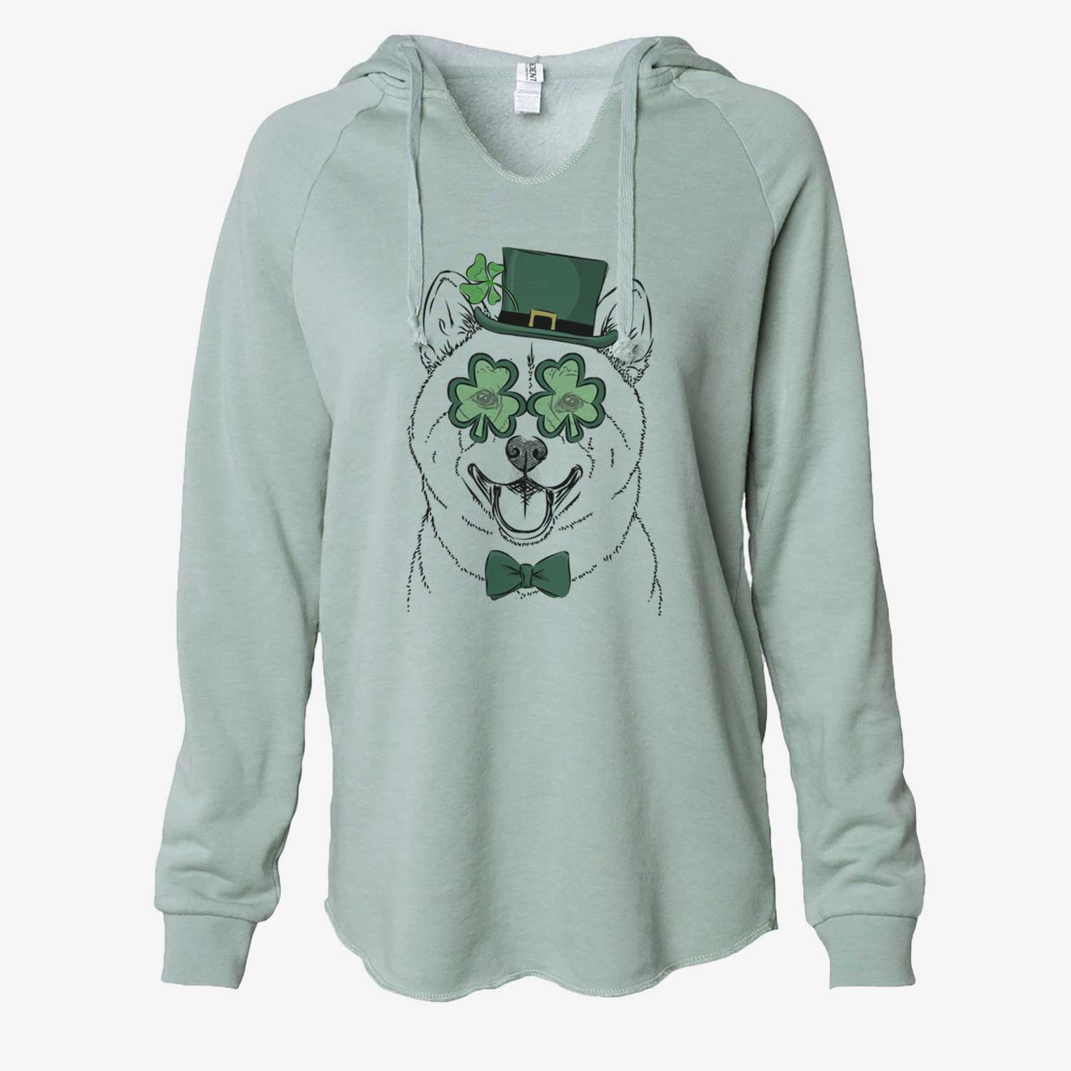 St. Patrick's Hiro the Shiba Inu - Cali Wave Hooded Sweatshirt