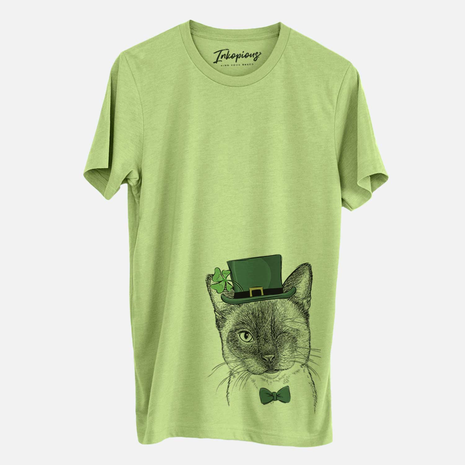 St. Patrick's Hoggle the Siamese Cat - Unisex Crewneck