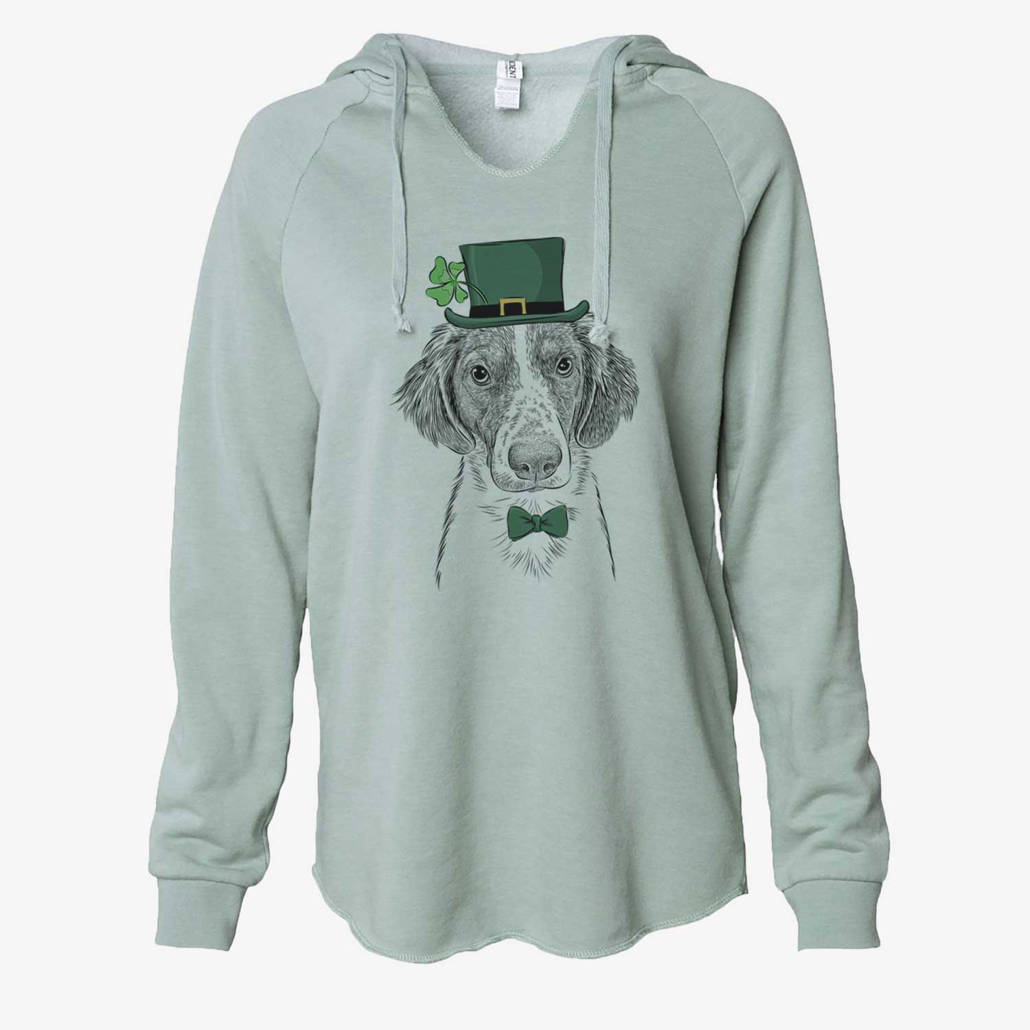 St. Patrick's Holly the Brittany Spaniel - Cali Wave Hooded Sweatshirt