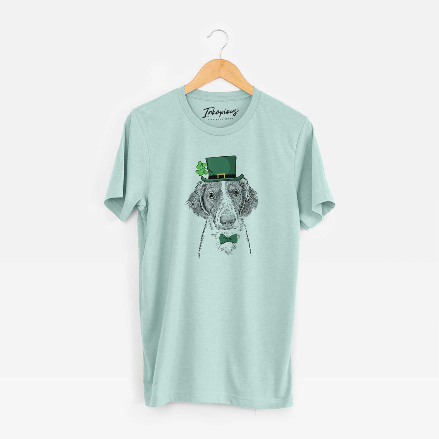 St. Patrick's Holly the Brittany Spaniel - Unisex Crewneck