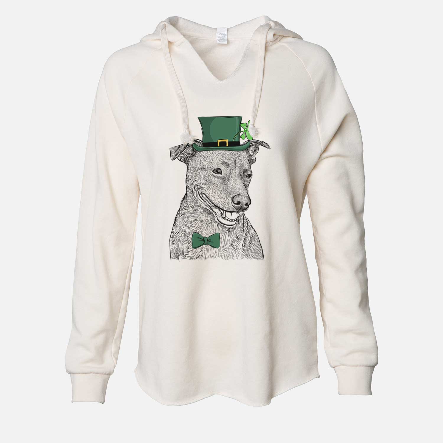 St. Patrick's Honey the Lab Pit Mix - Cali Wave Hooded Sweatshirt