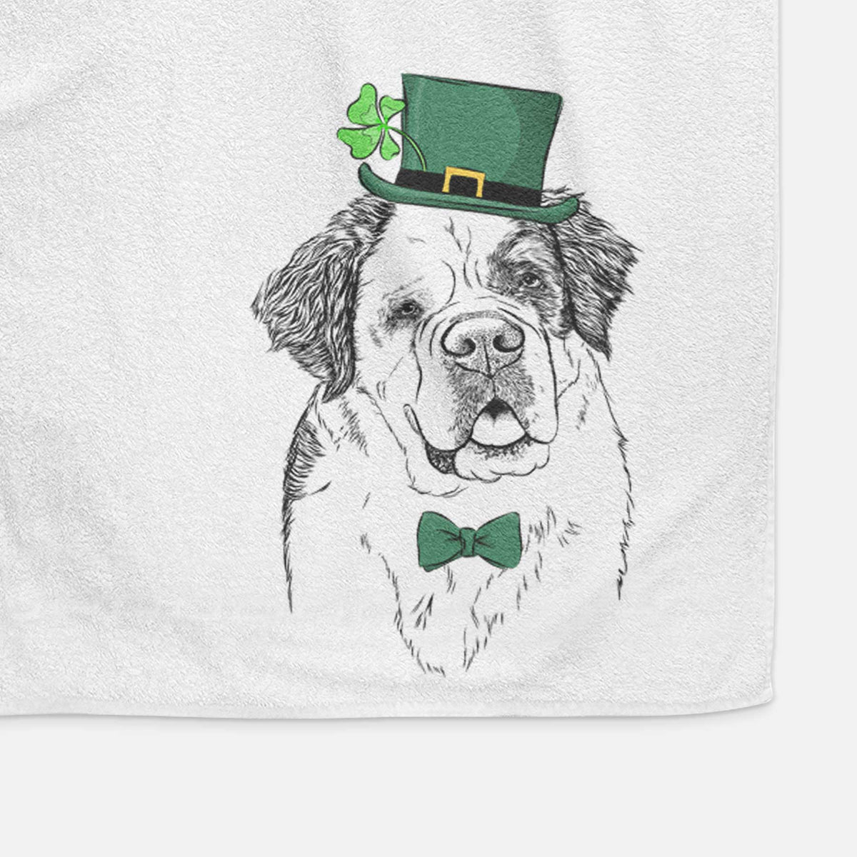 Hook the Saint Bernard Decorative Hand Towel