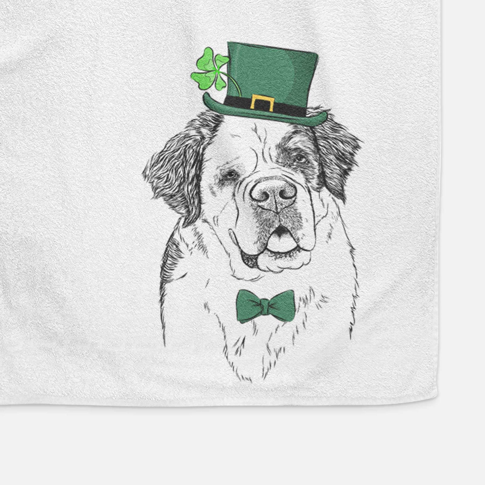 Hook the Saint Bernard Decorative Hand Towel