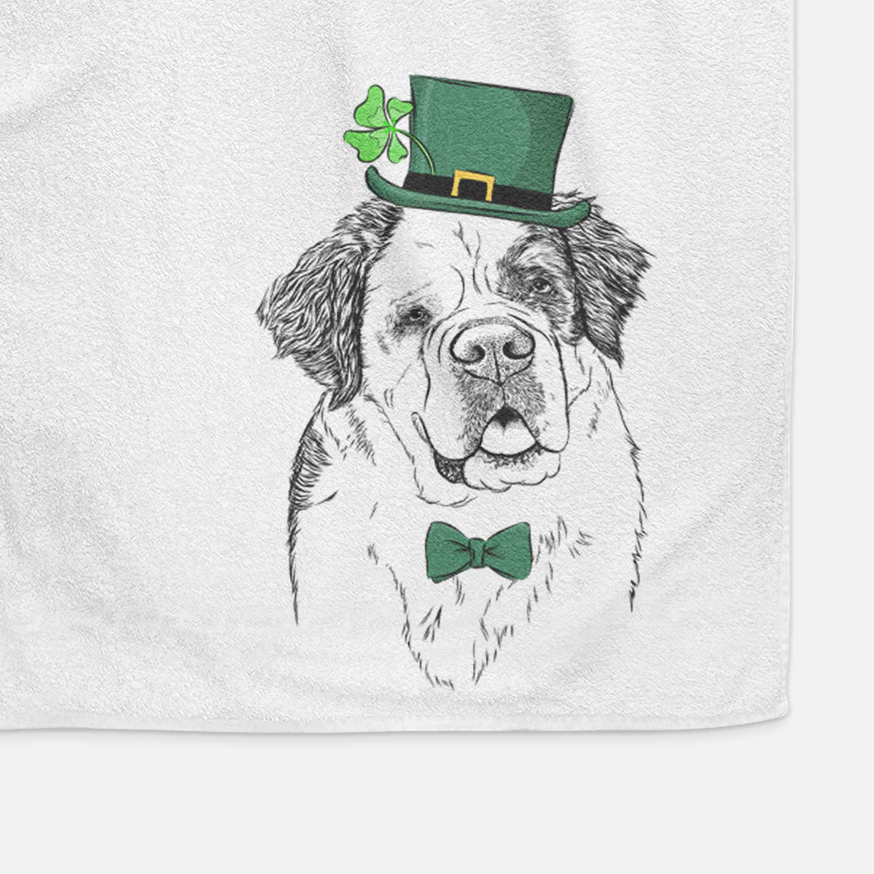 Hook the Saint Bernard Decorative Hand Towel