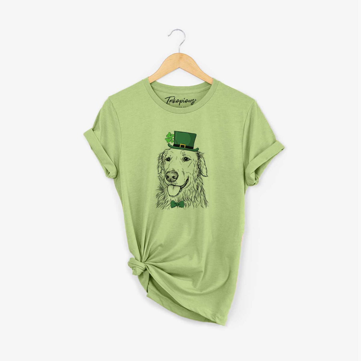 St. Patrick&#39;s Hopper the Golden Retriever - Unisex Crewneck