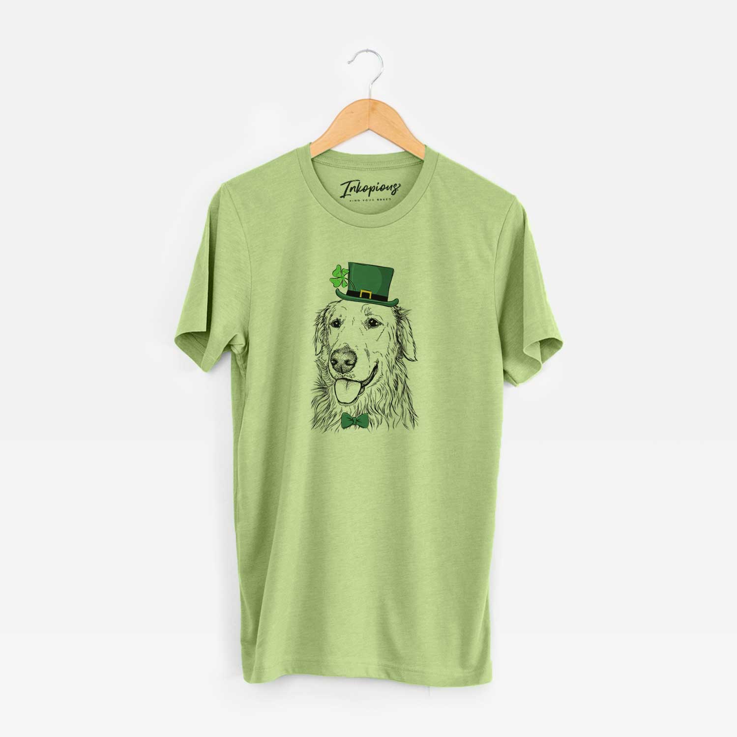 St. Patrick's Hopper the Golden Retriever - Unisex Crewneck