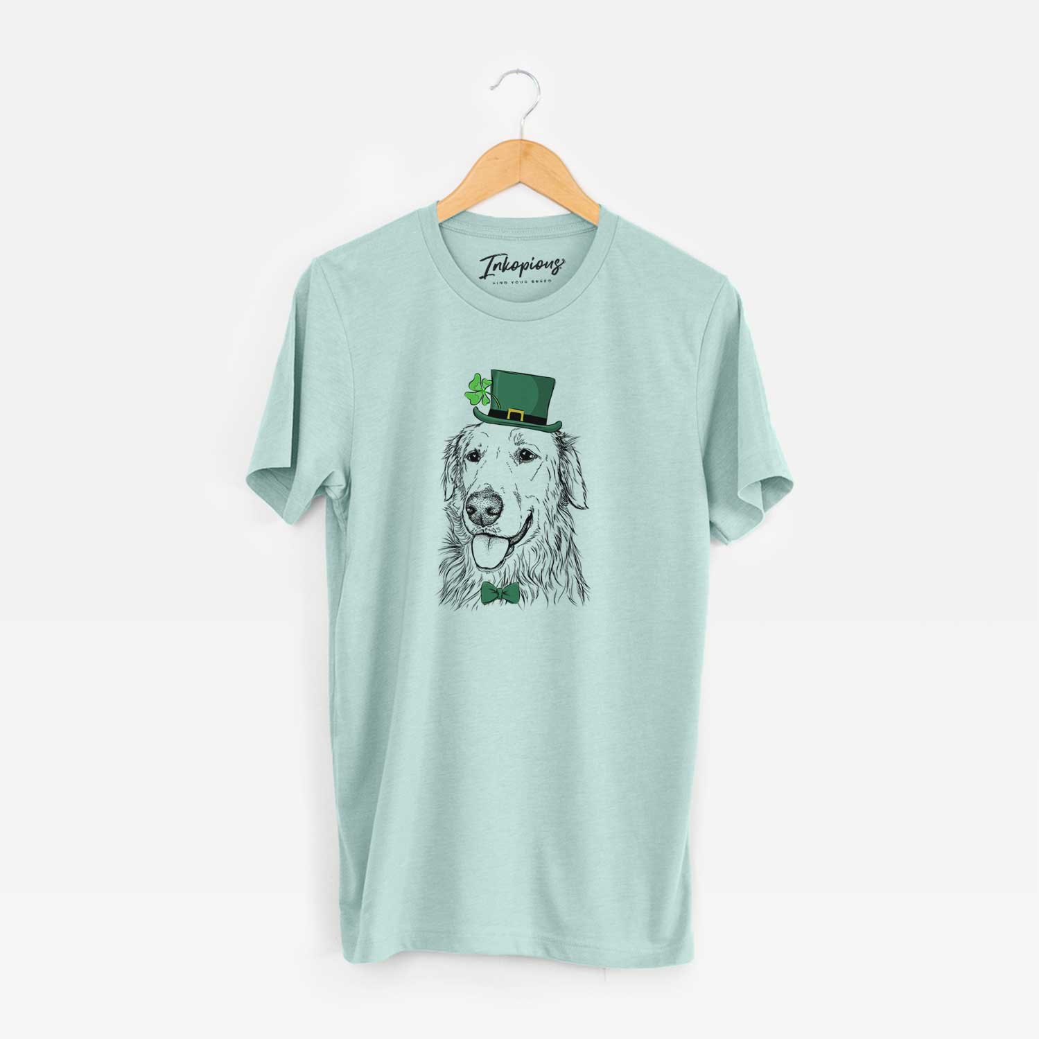 St. Patrick's Hopper the Golden Retriever - Unisex Crewneck