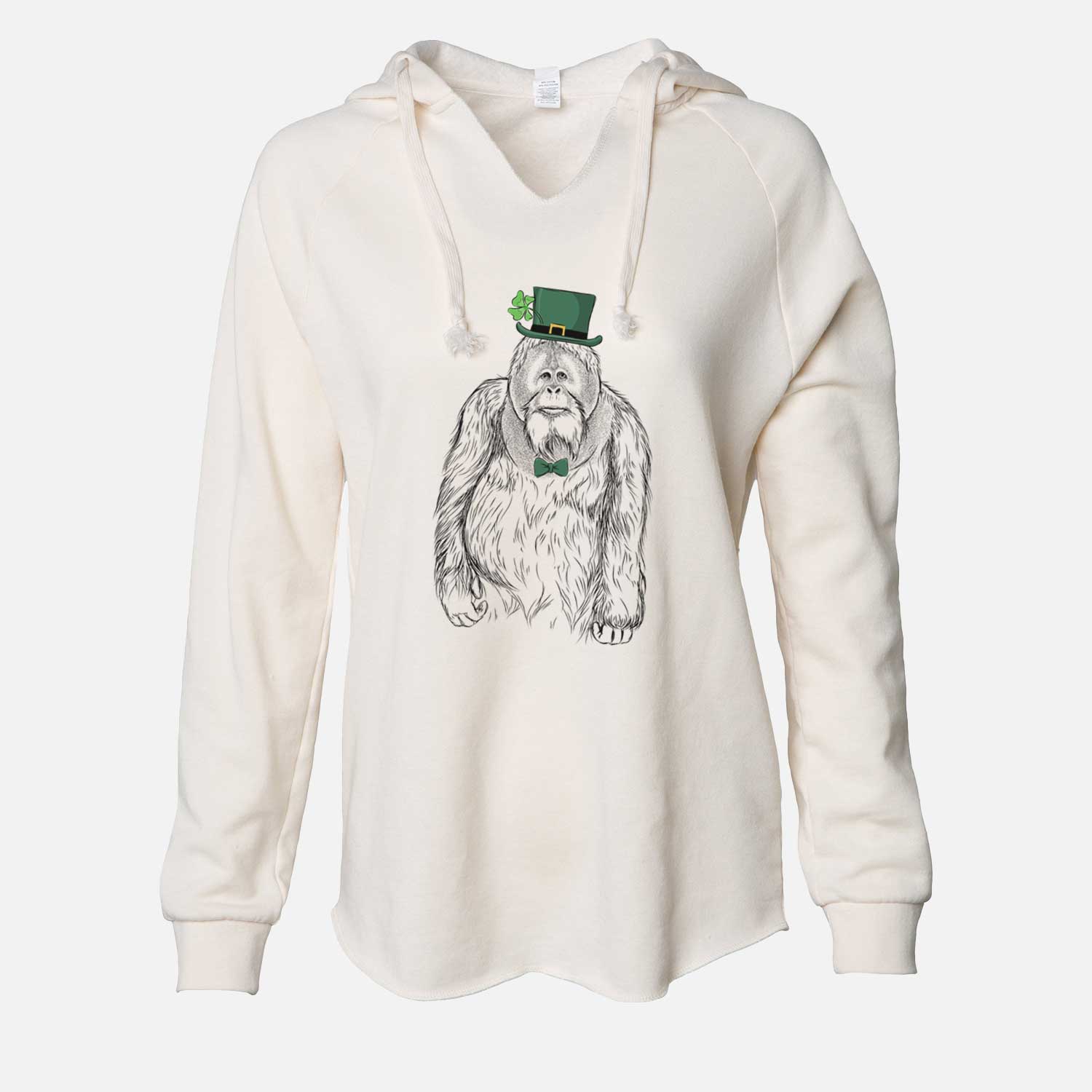 St. Patrick's Horace the Male Orangutan - Cali Wave Hooded Sweatshirt