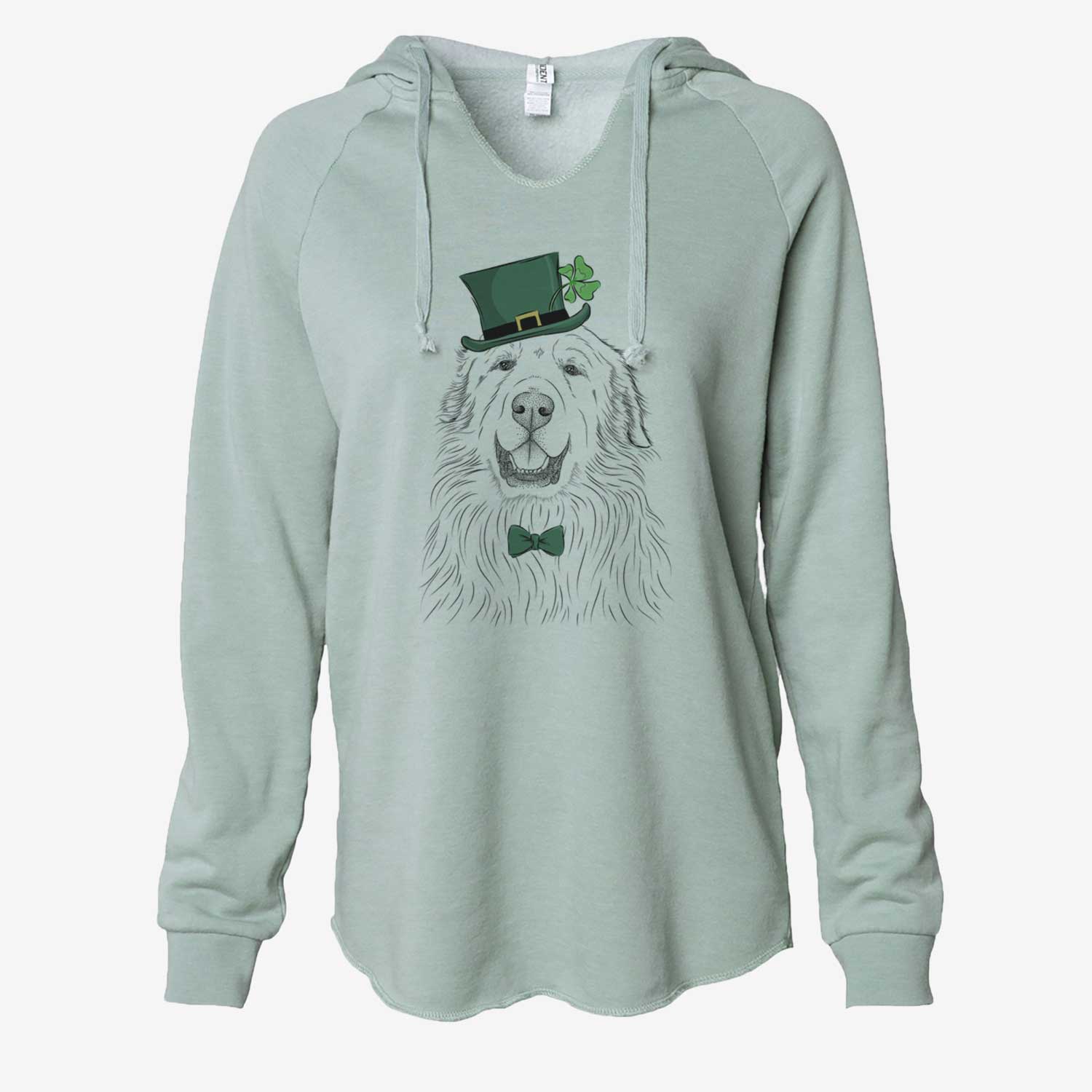 St. Patrick's Horton the Great Pyrenees - Cali Wave Hooded Sweatshirt