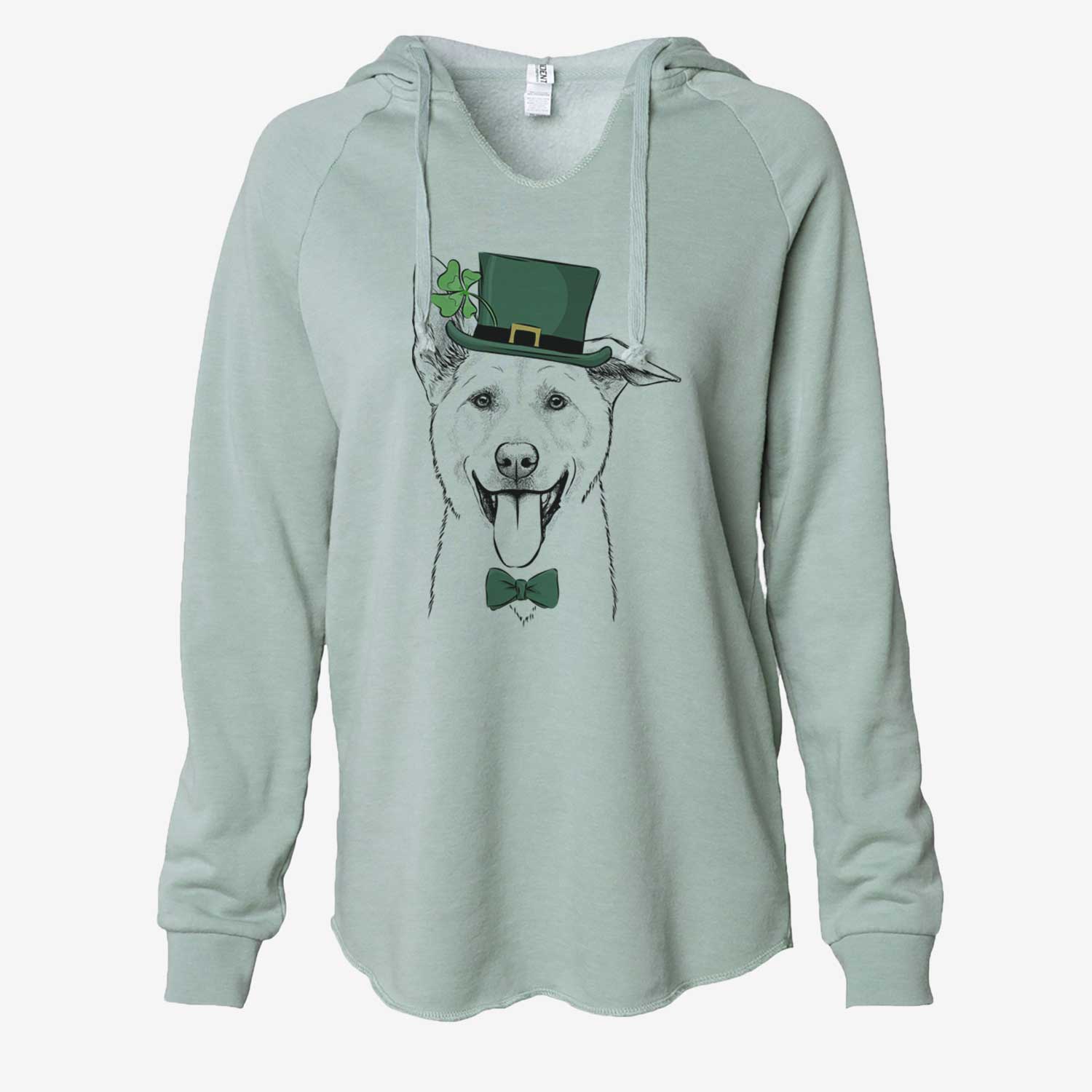 St. Patrick's Hoya the Korean Jindo - Cali Wave Hooded Sweatshirt