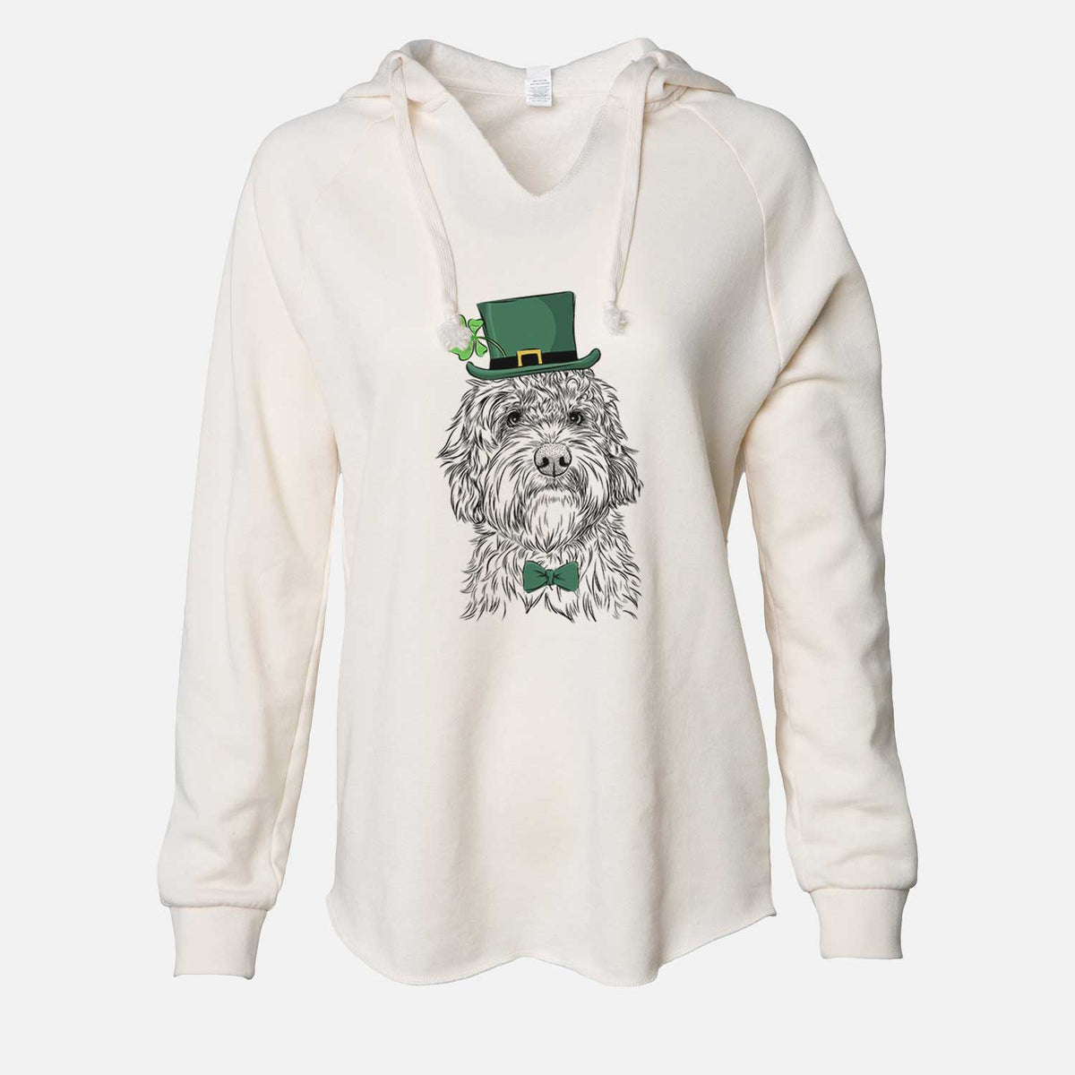 St. Patrick's Huckleberry the Australian Labradoodle - Cali Wave Hooded Sweatshirt