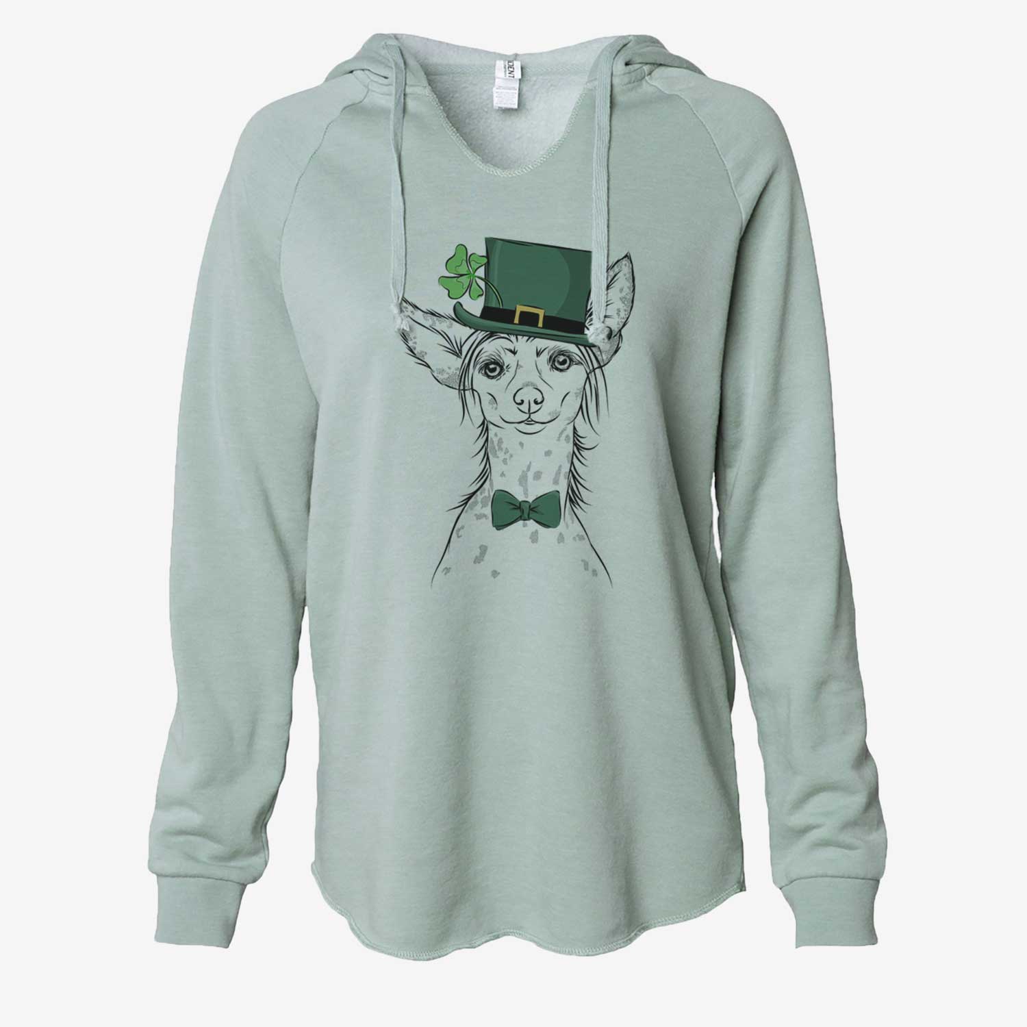 St. Patrick's Hudson the Chinese Crested - Cali Wave Hooded Sweatshirt