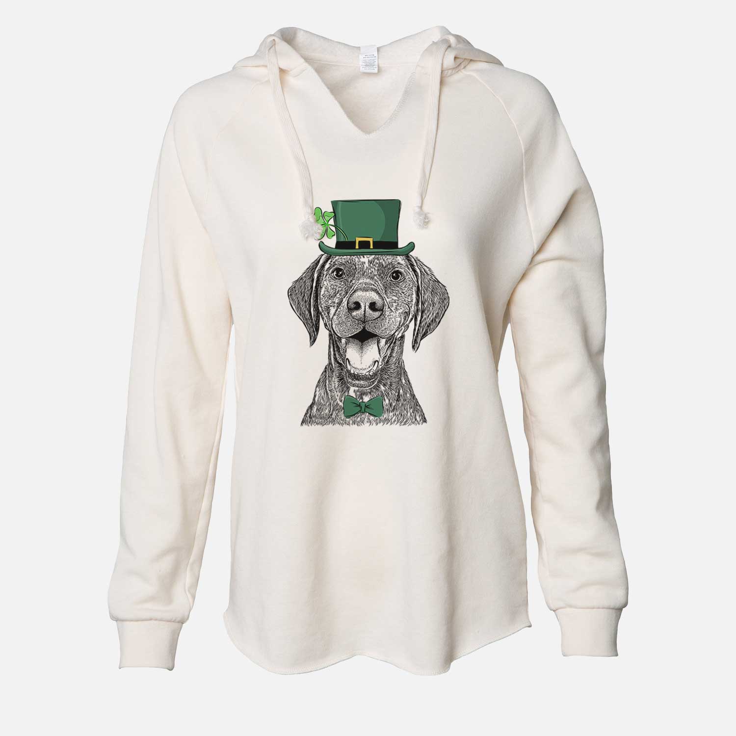 St. Patrick's Hudson the German Shorthaired Pointer - Cali Wave Hooded Sweatshirt