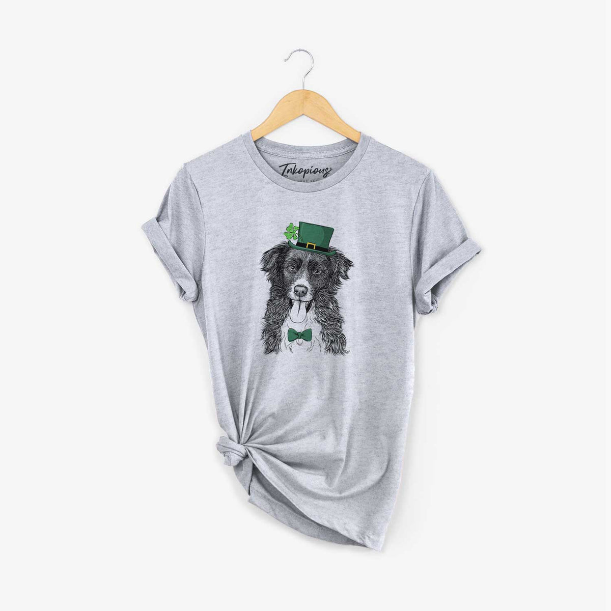 St. Patrick's Indi the Border Collie - Unisex Crewneck