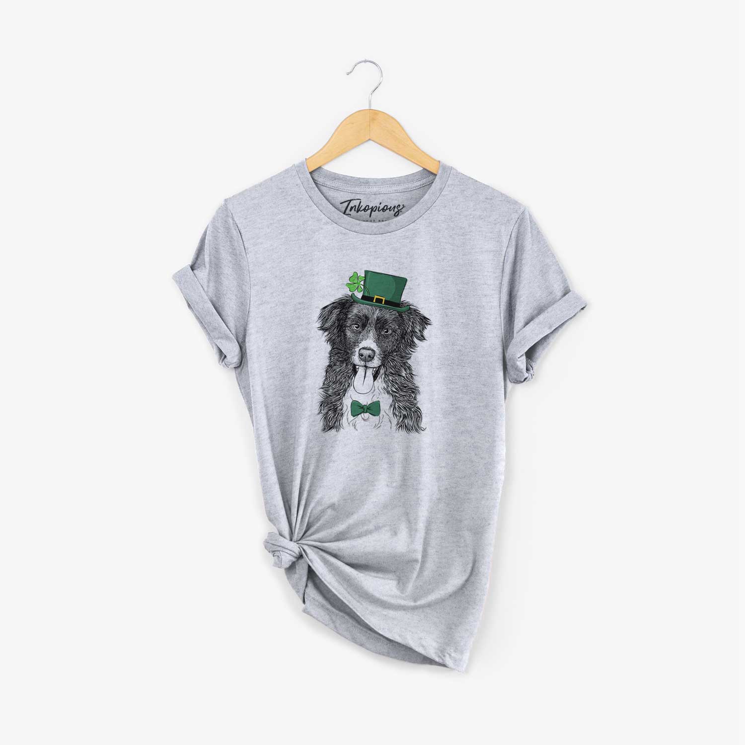 St. Patrick's Indi the Border Collie - Unisex Crewneck