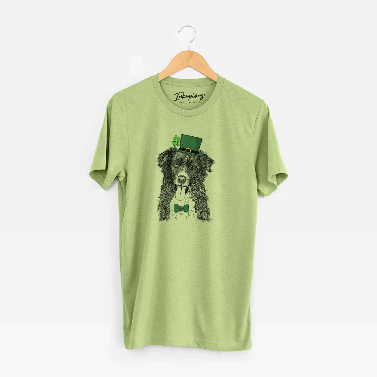 St. Patrick's Indi the Border Collie - Unisex Crewneck
