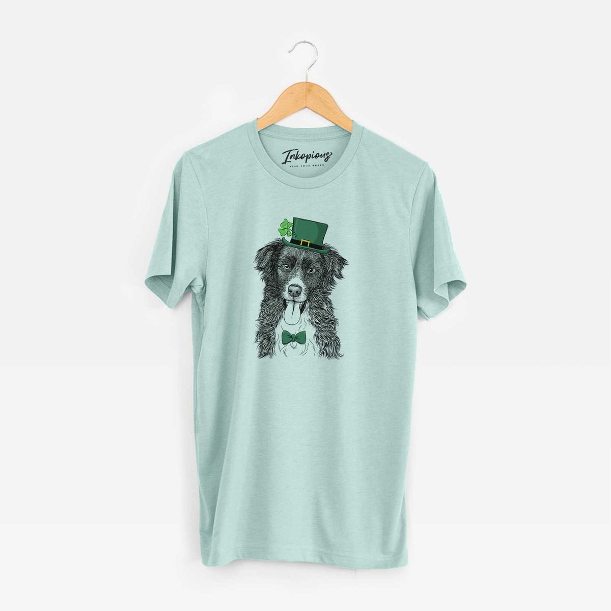 St. Patrick's Indi the Border Collie - Unisex Crewneck