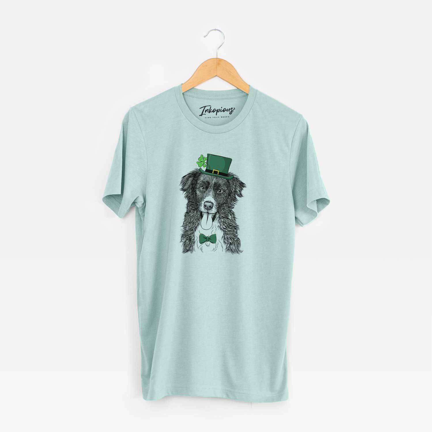 St. Patrick's Indi the Border Collie - Unisex Crewneck