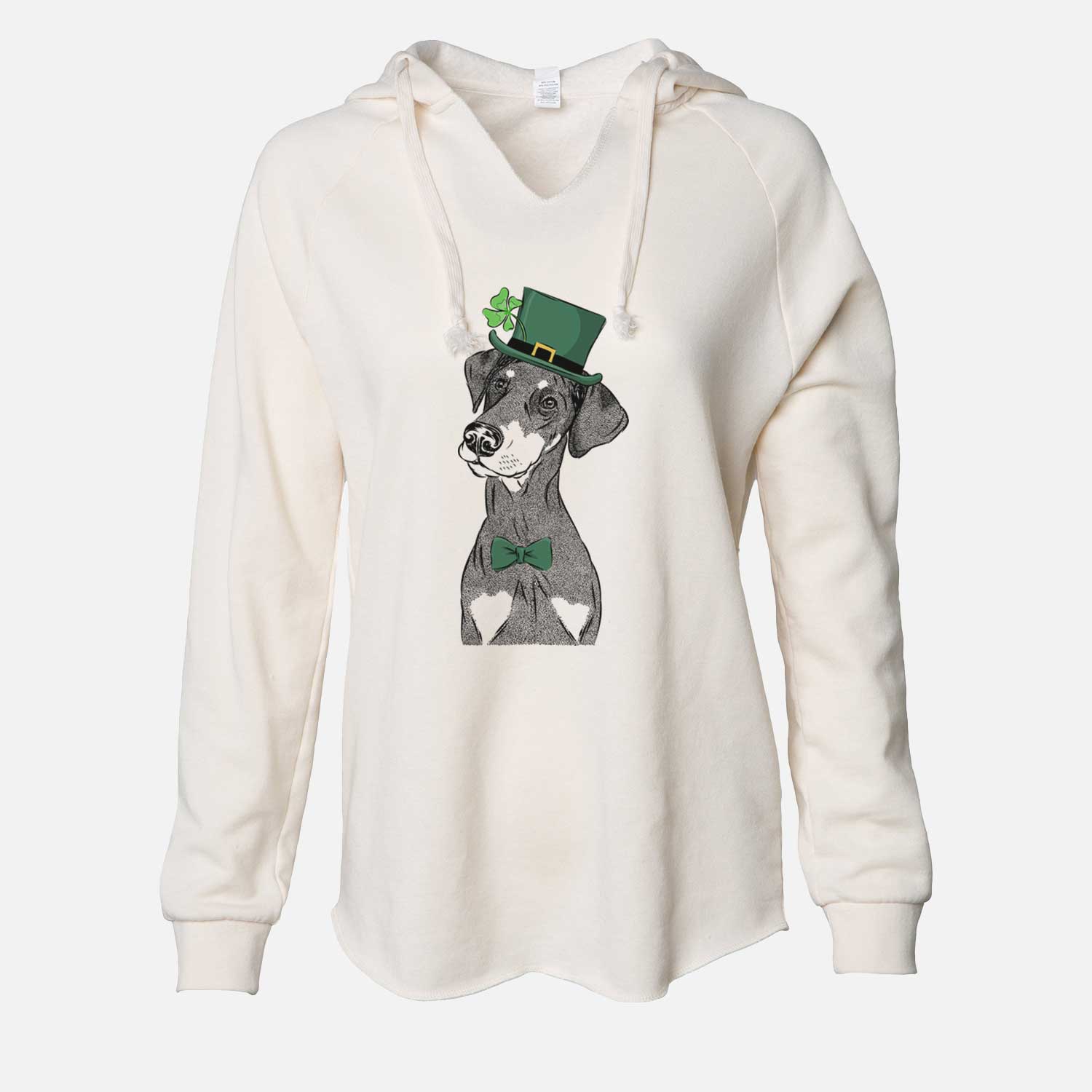 St. Patrick's Iroh the Doberman Pinscher - Cali Wave Hooded Sweatshirt