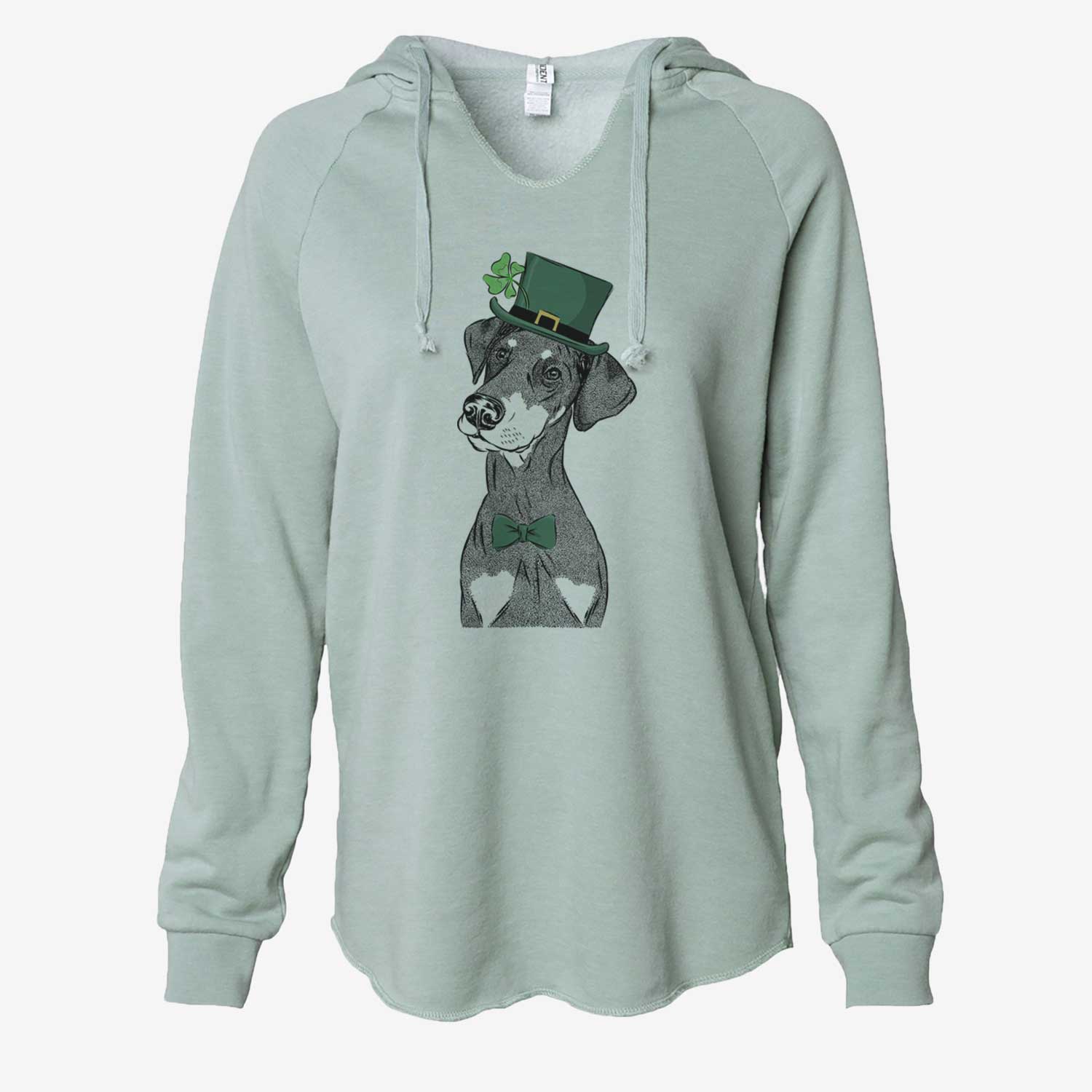 St. Patrick's Iroh the Doberman Pinscher - Cali Wave Hooded Sweatshirt