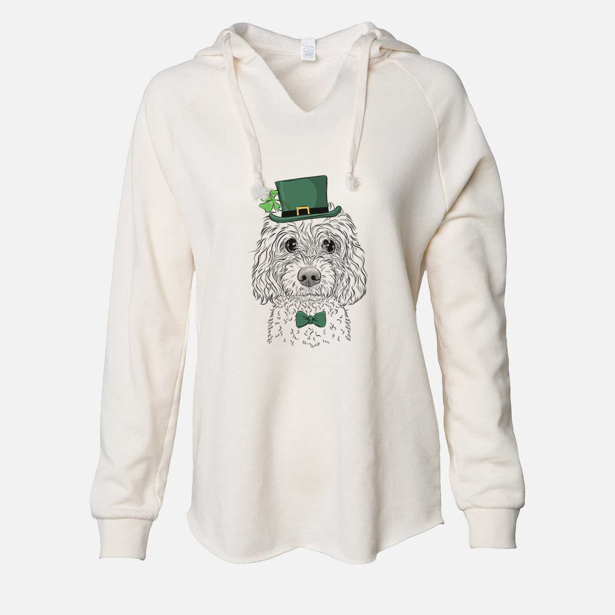 St. Patrick's Izzie the Cavachon - Cali Wave Hooded Sweatshirt