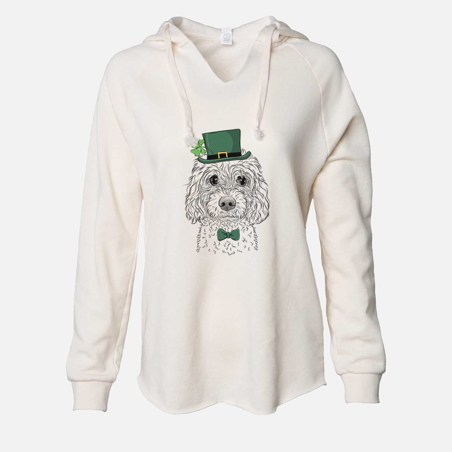 St. Patrick's Izzie the Cavachon - Cali Wave Hooded Sweatshirt