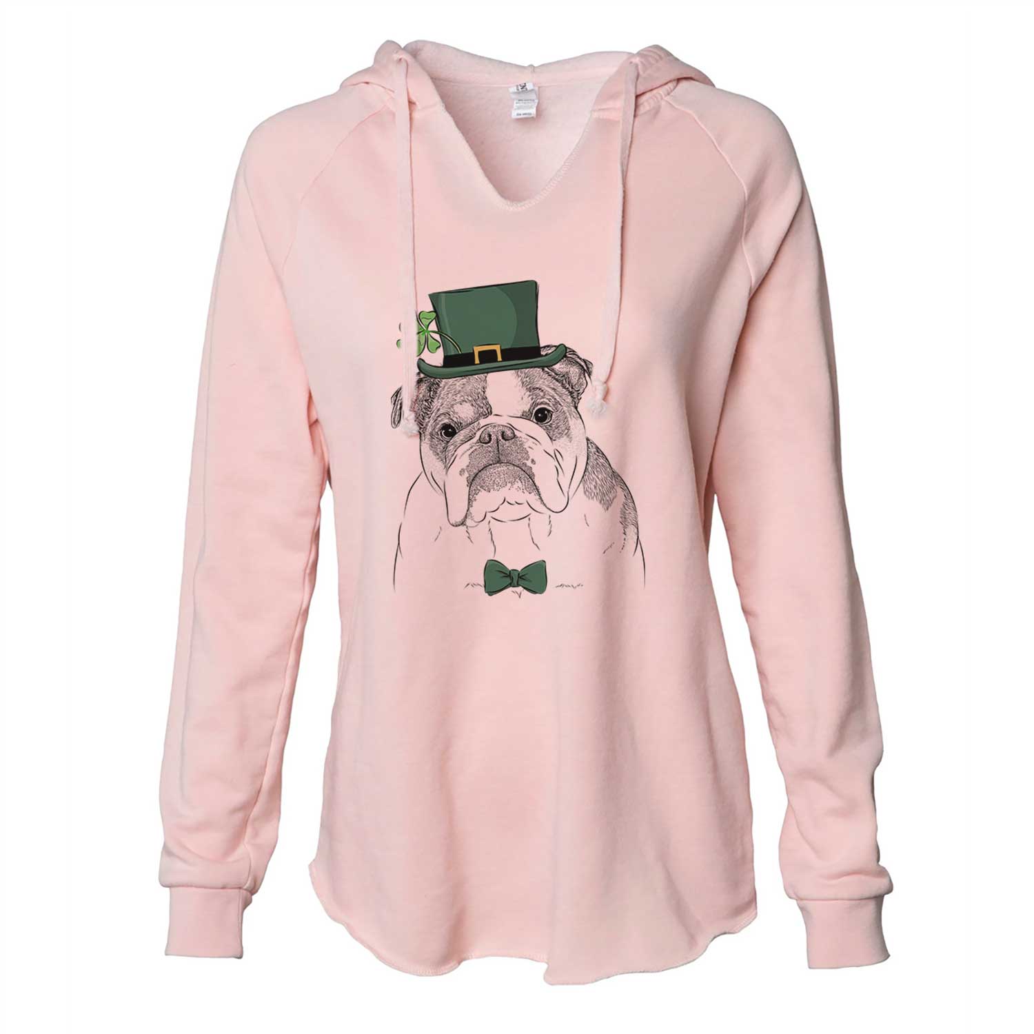 St. Patrick's Jack the English Bulldog - Cali Wave Hooded Sweatshirt