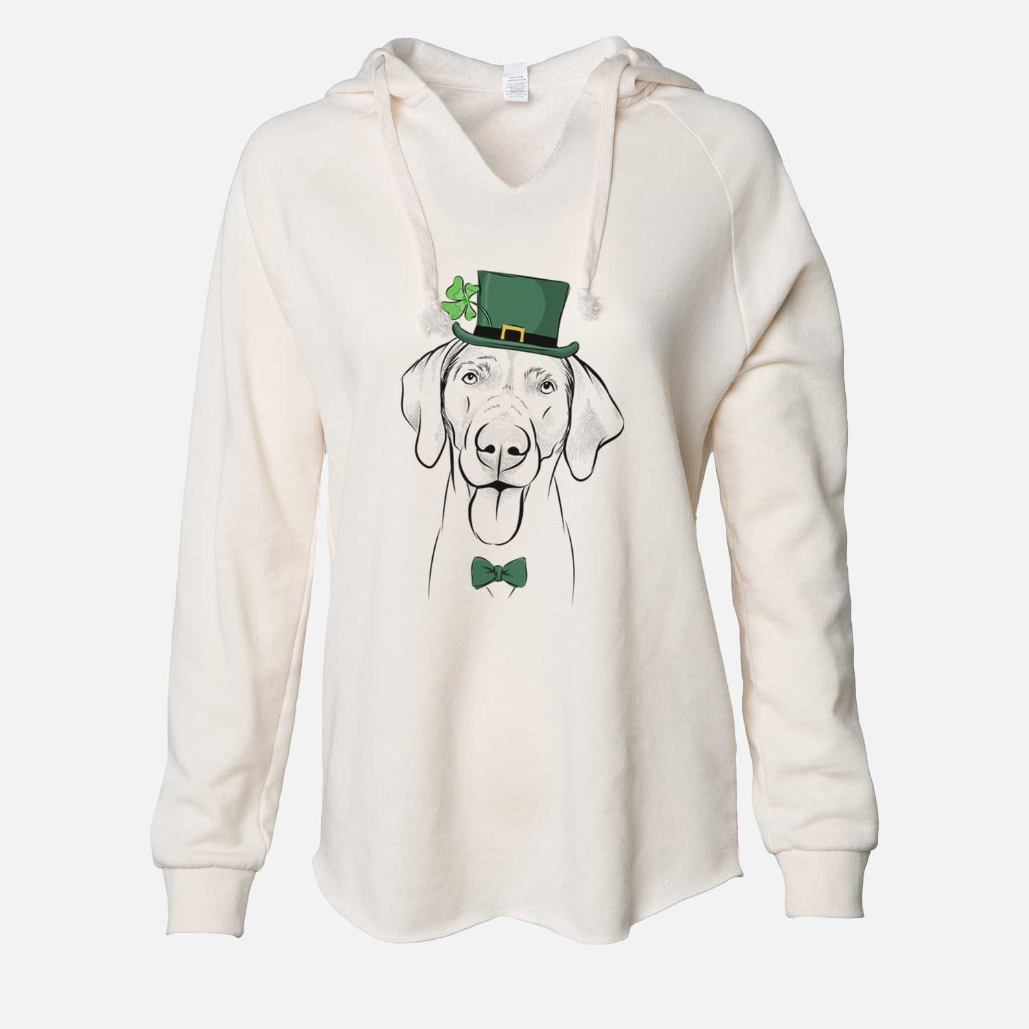 St. Patrick's Jackson the Weimaraner - Cali Wave Hooded Sweatshirt