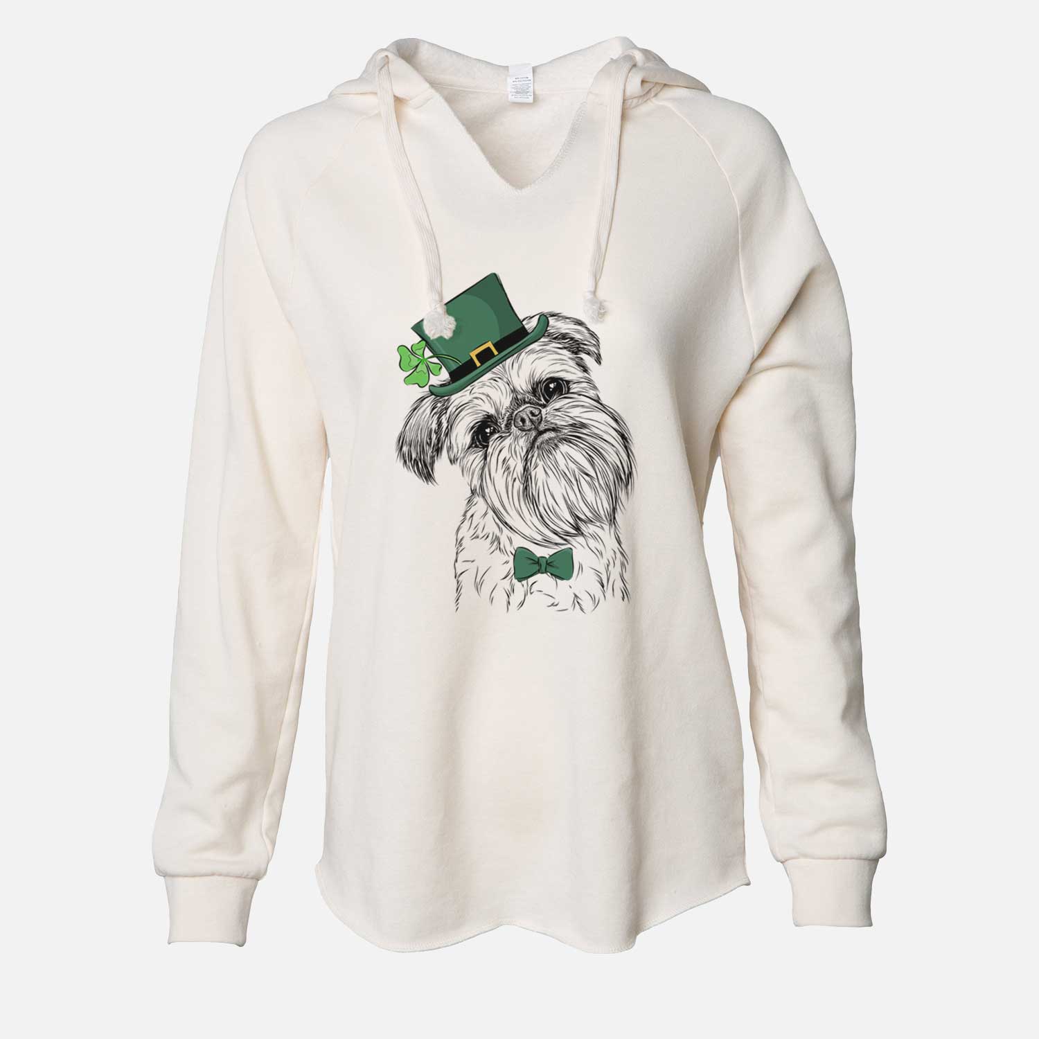 St. Patrick's Jasper Joe the Brussels Griffon - Cali Wave Hooded Sweatshirt