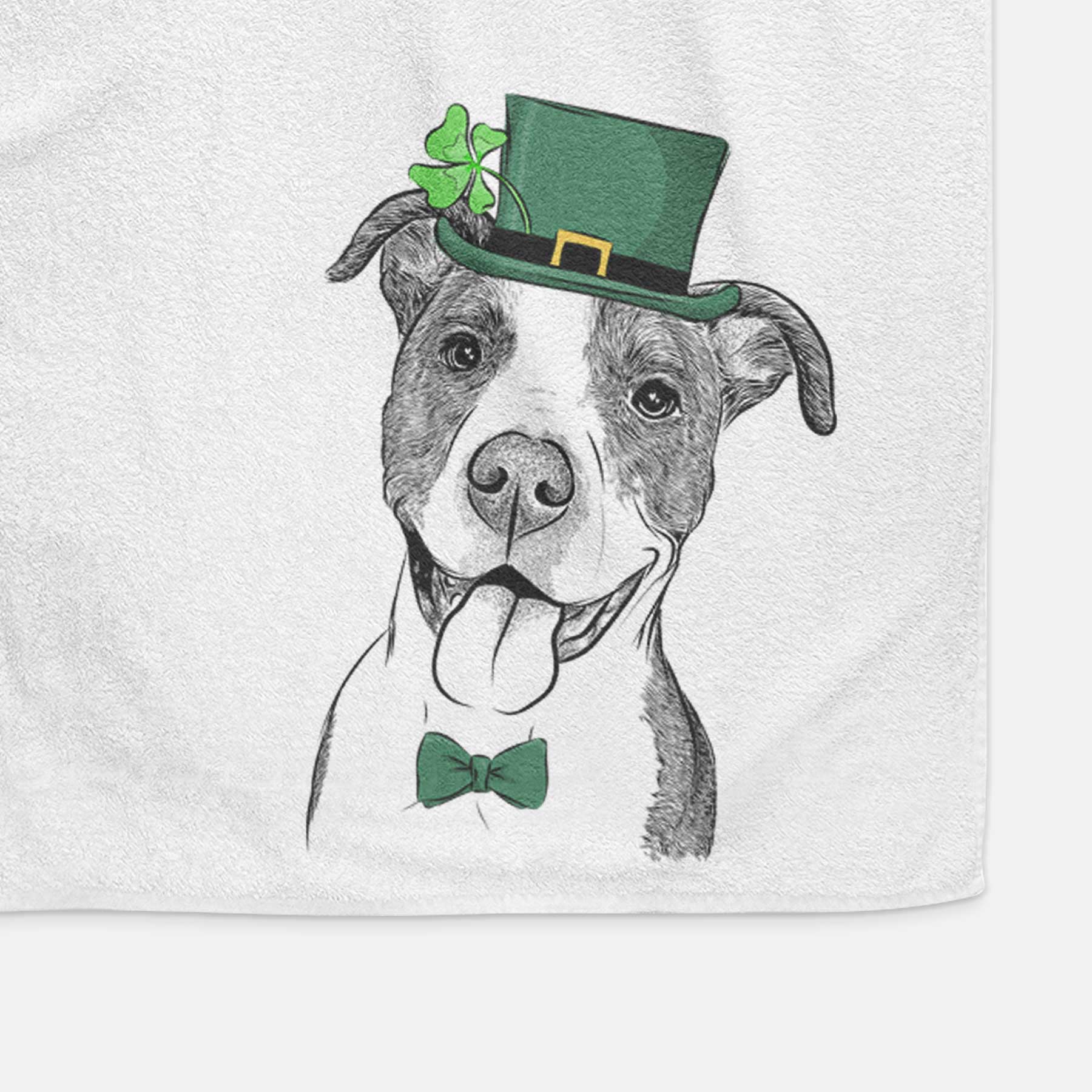 Jax the American Pitbull Terrier Mix Decorative Hand Towel