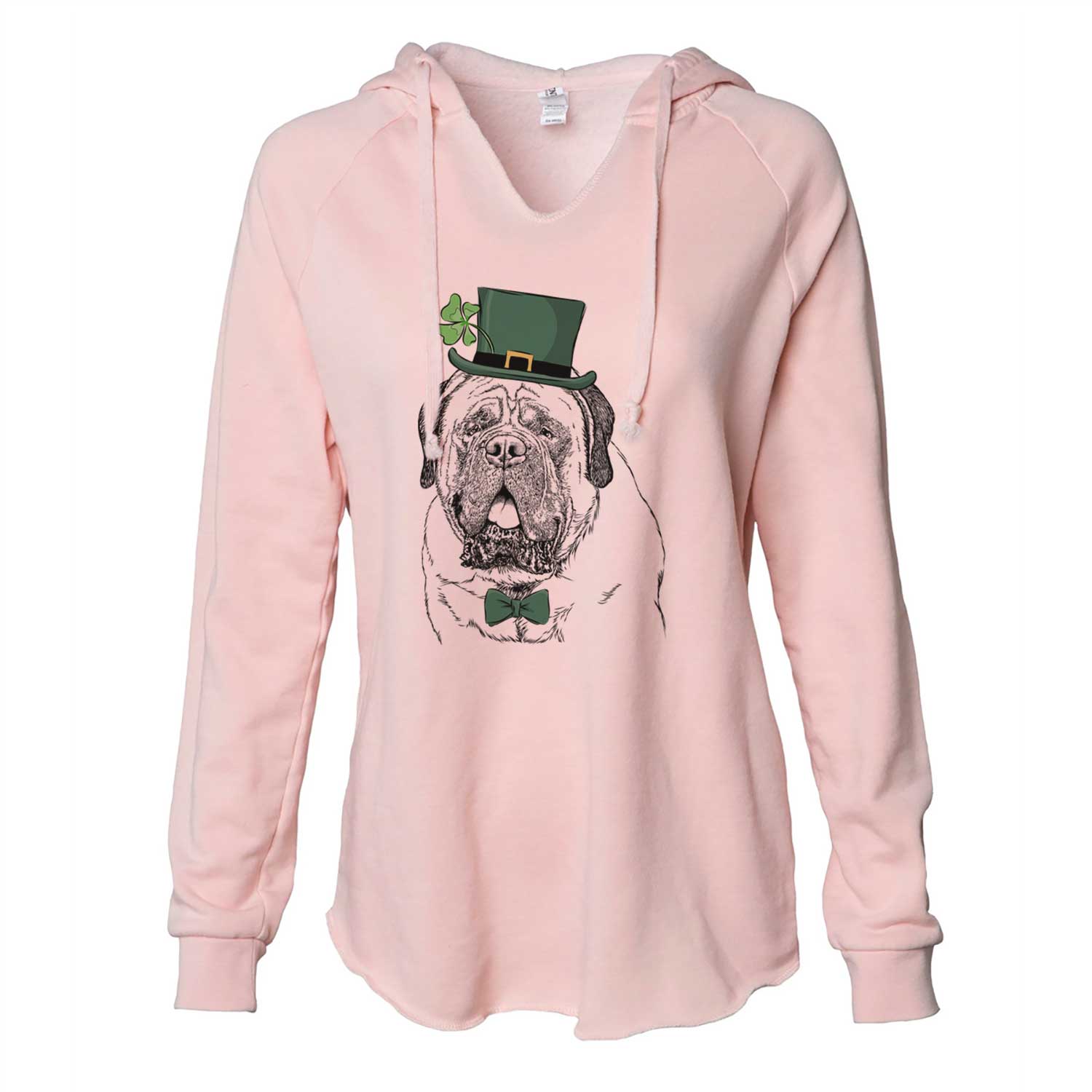 St. Patrick's Jed the English Mastiff - Cali Wave Hooded Sweatshirt