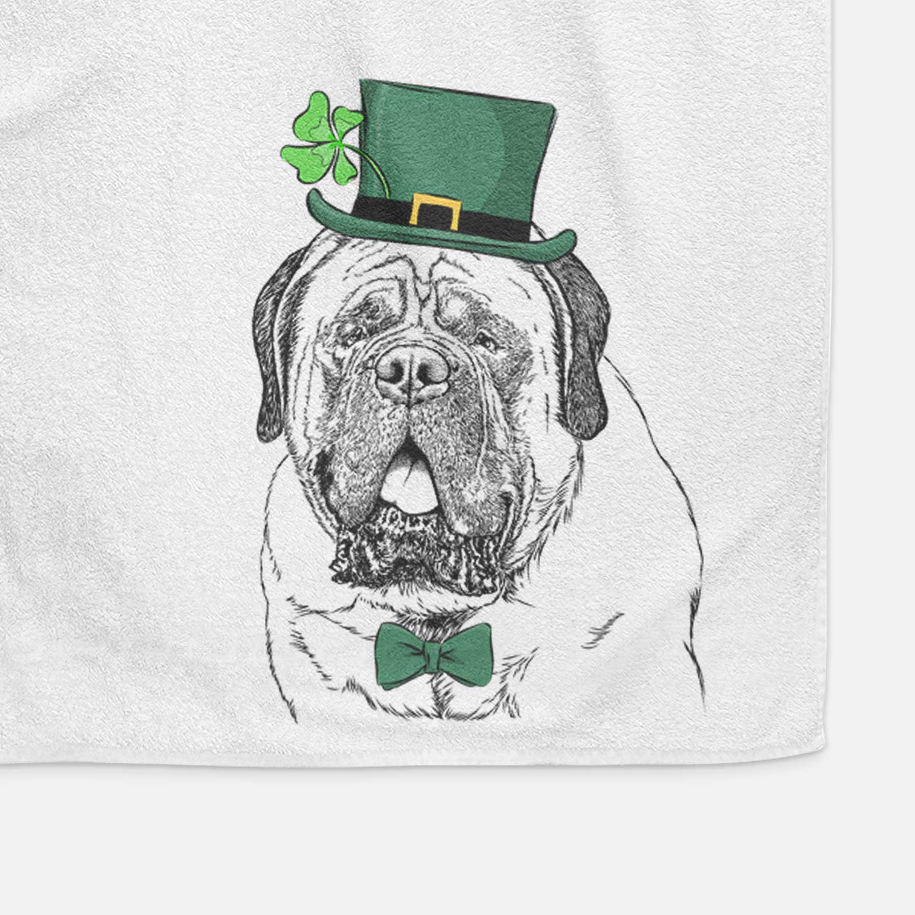 Jed the English Mastiff Decorative Hand Towel