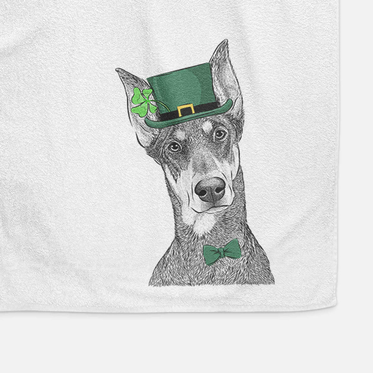 Jenna the Doberman Pinscher Decorative Hand Towel