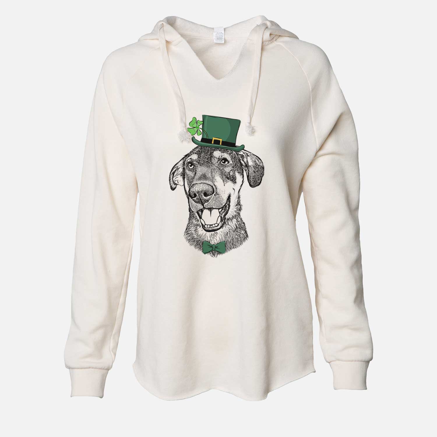 St. Patrick's Jet the Mixed Breed - Cali Wave Hooded Sweatshirt