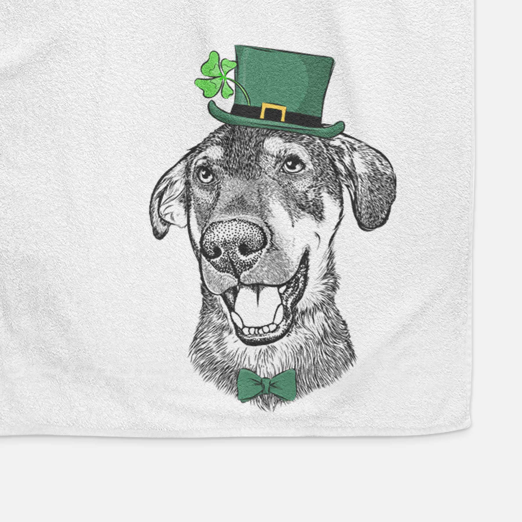 Jet the Mixed Breed Decorative Hand Towel