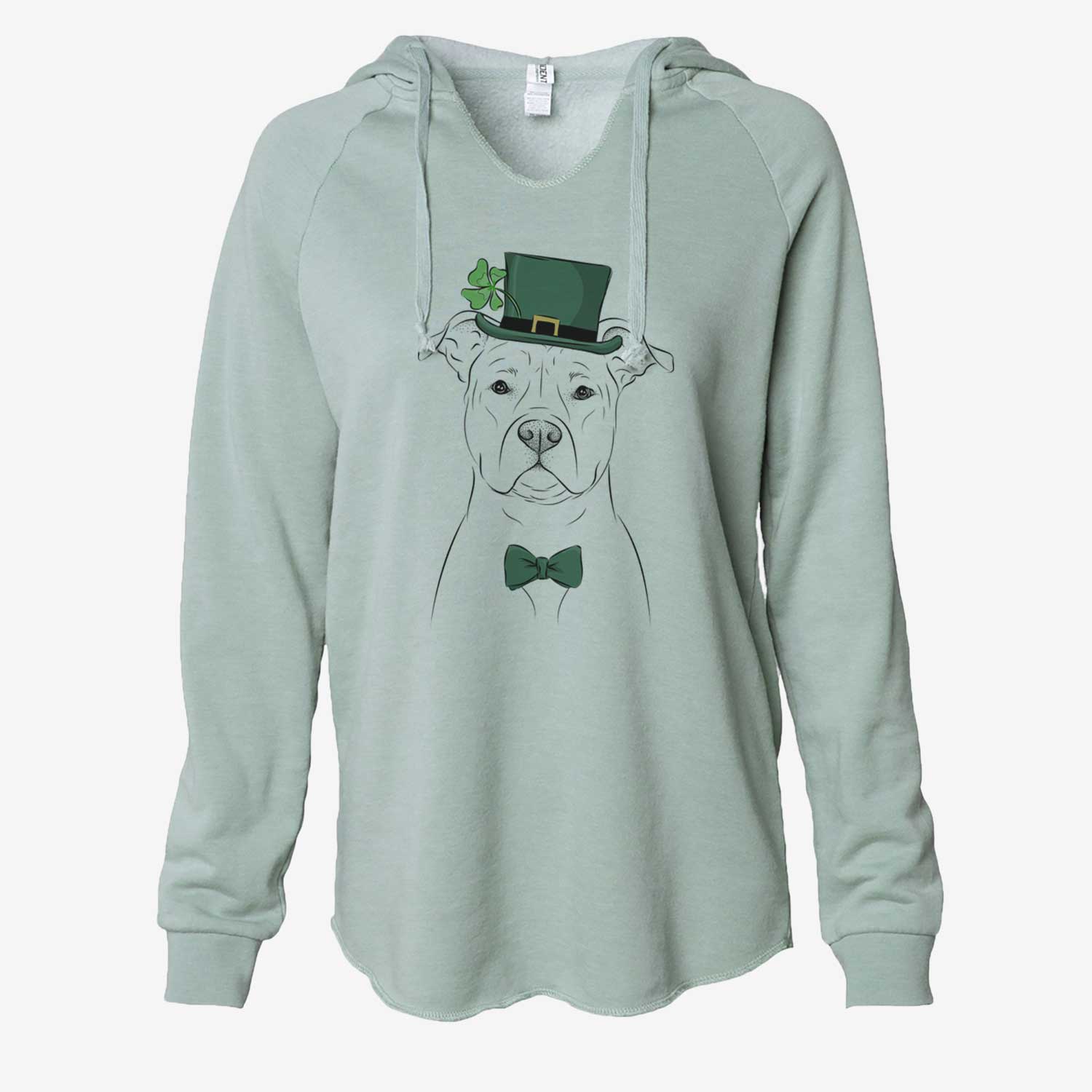 St. Patrick's Jethro the American Staffordshire Terrier - Cali Wave Hooded Sweatshirt