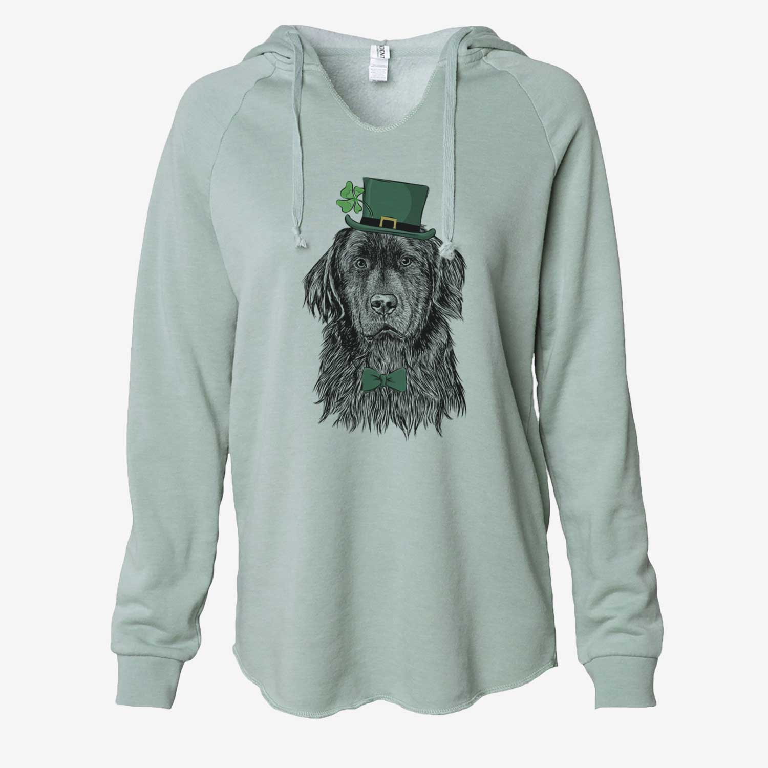 St. Patrick's Jinx the Newfoundland - Cali Wave Hooded Sweatshirt