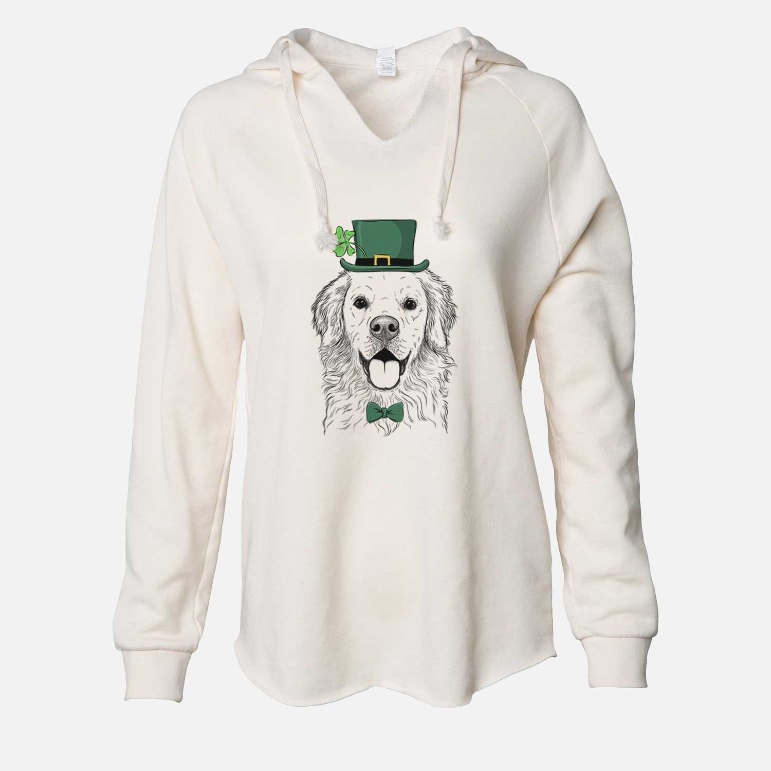 St. Patrick's Juniper the Golden Retriever - Cali Wave Hooded Sweatshirt