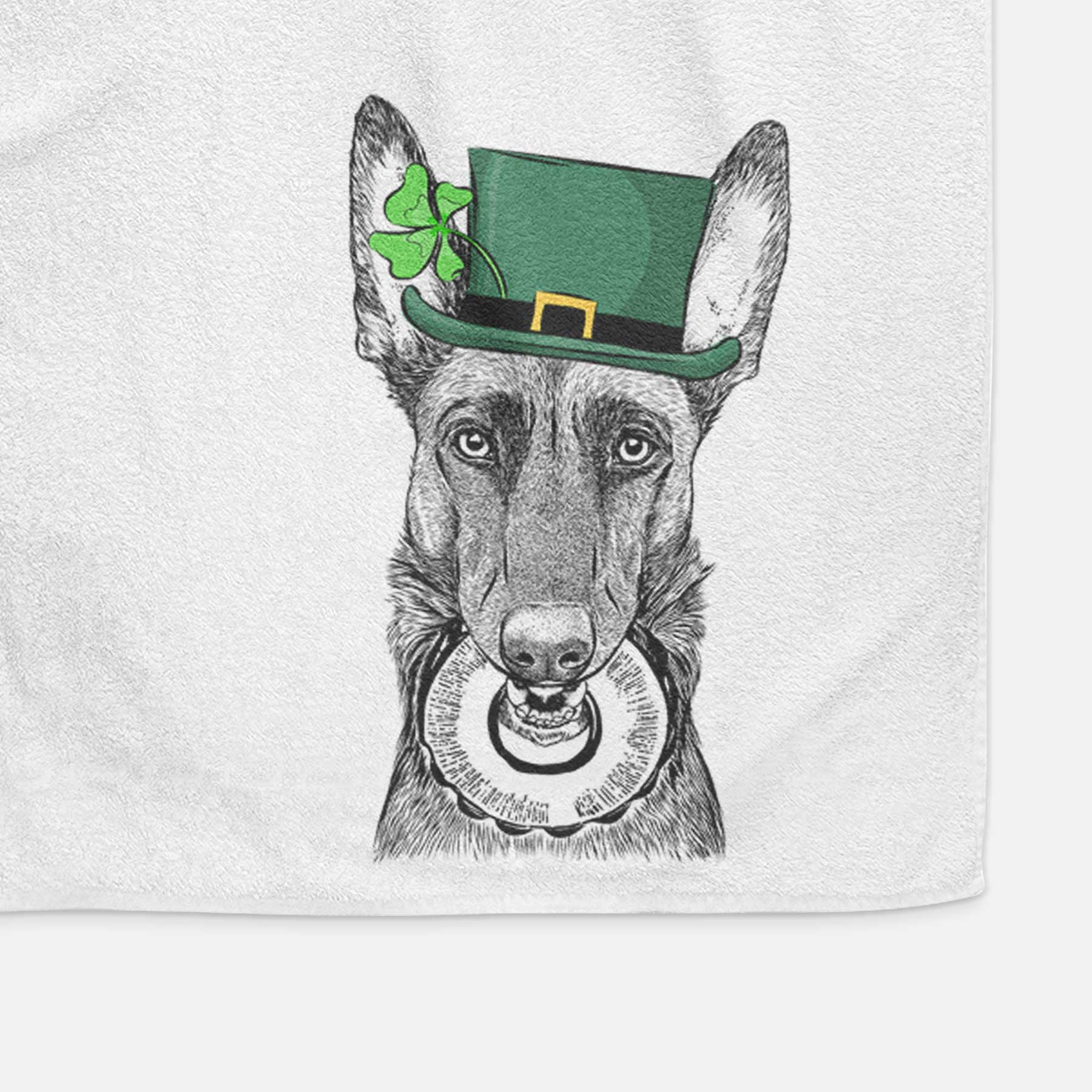 Juno the Belgian Malinois Decorative Hand Towel