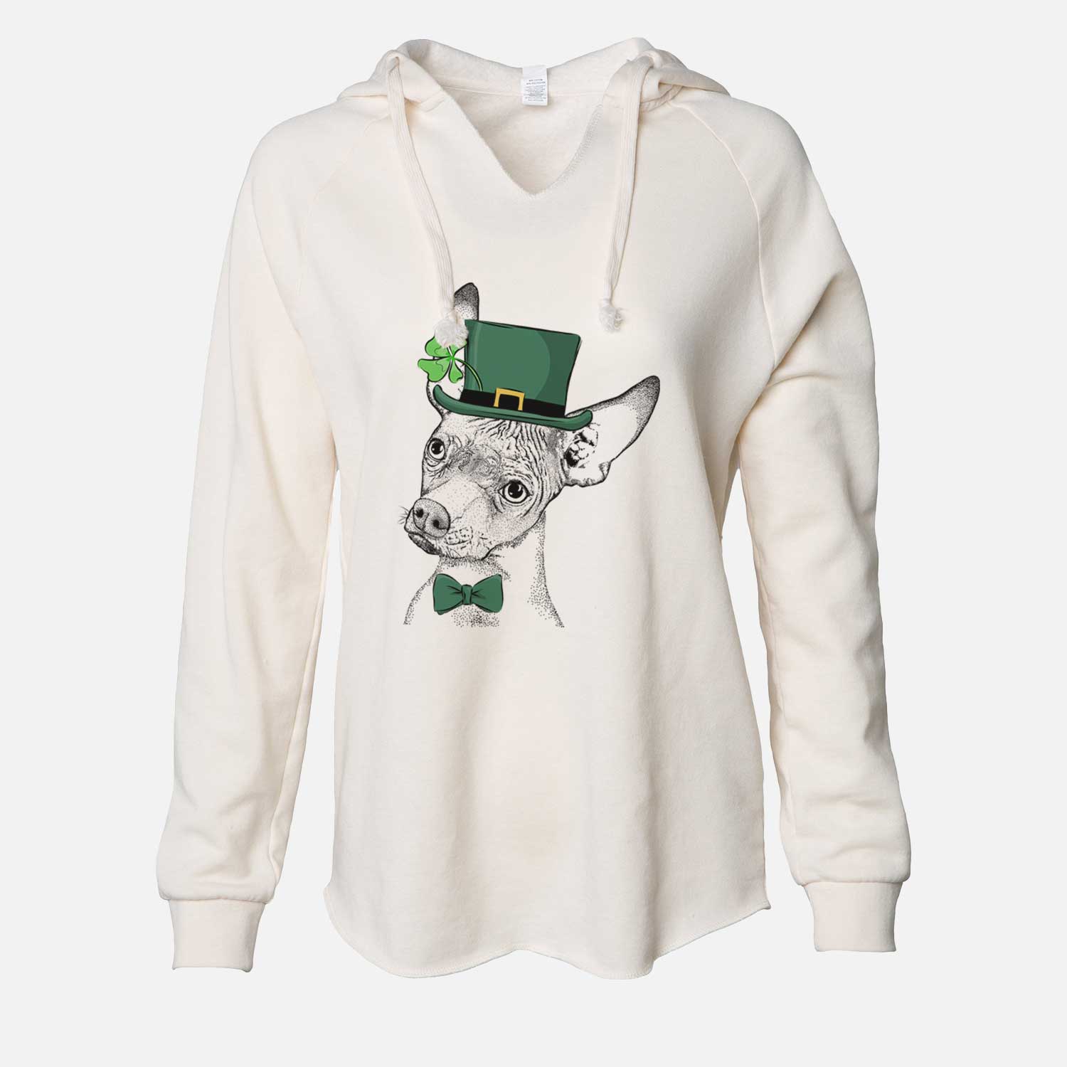 St. Patrick's Kahlo the Xoloitzcuintli - Cali Wave Hooded Sweatshirt