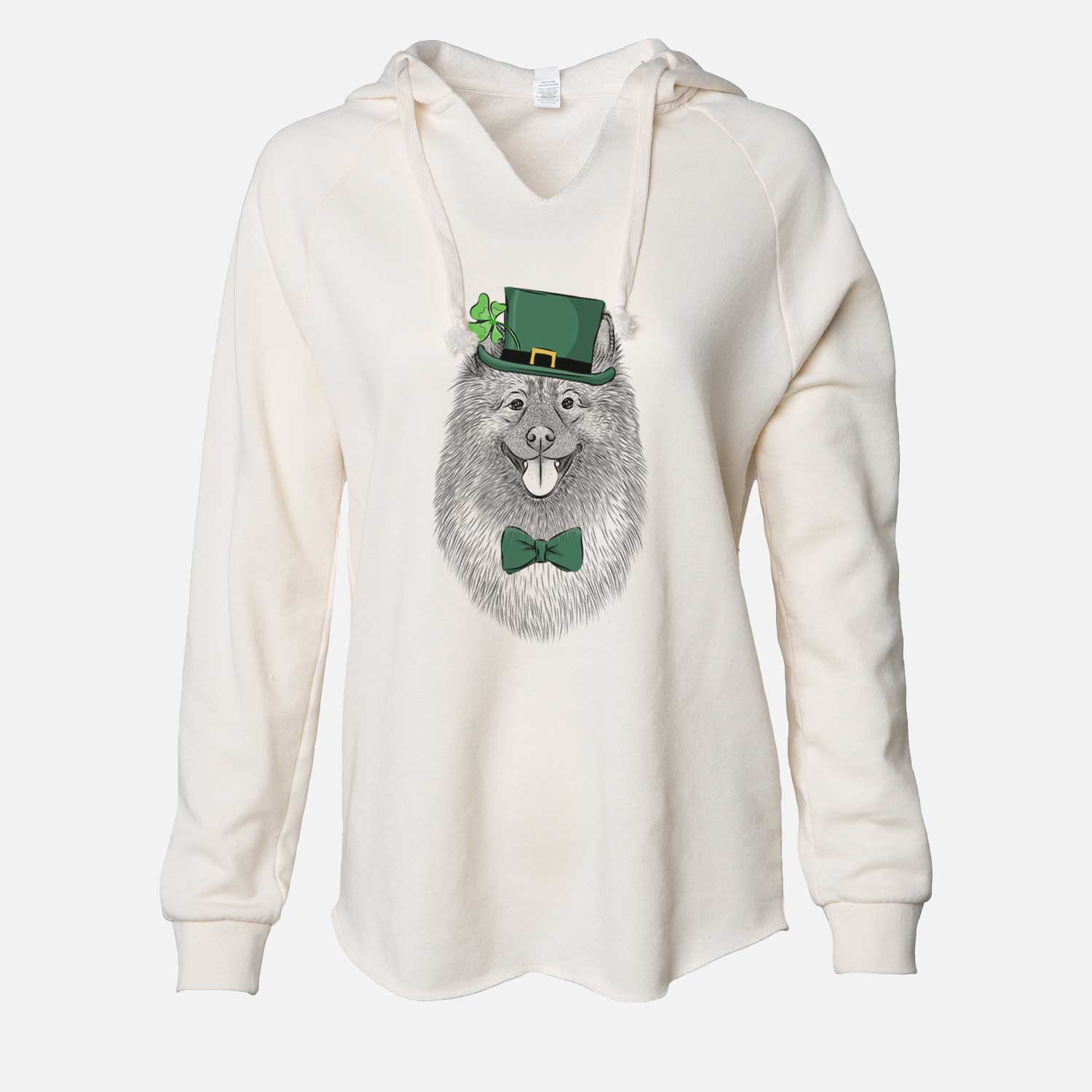 St. Patrick's Kai the Keeshond - Cali Wave Hooded Sweatshirt