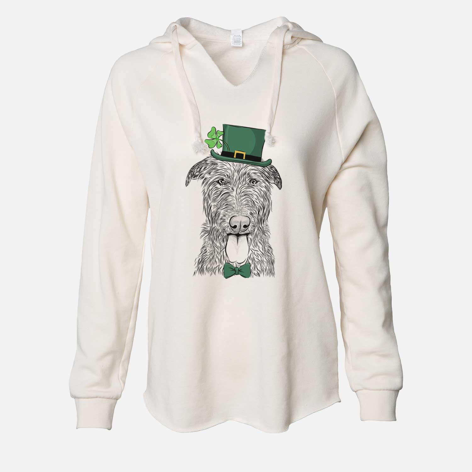 St. Patrick's Keeva the Irish Wolfhound - Cali Wave Hooded Sweatshirt