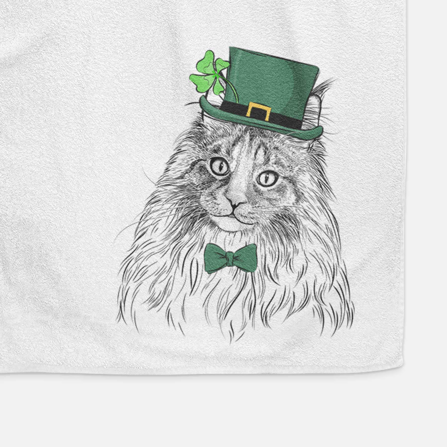 Kiki the Maine Coon Cat Decorative Hand Towel