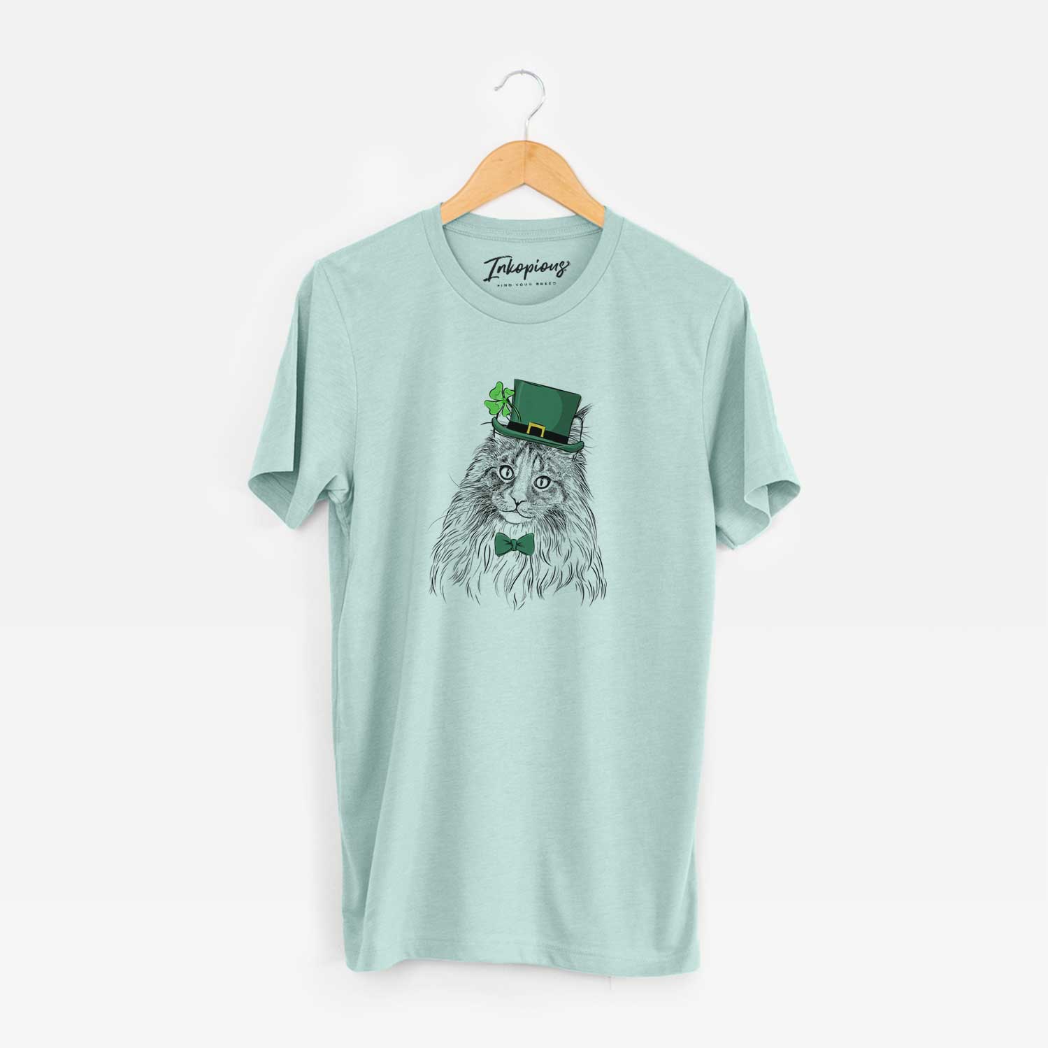 St. Patrick's Kiki the Maine Coon Cat - Unisex Crewneck