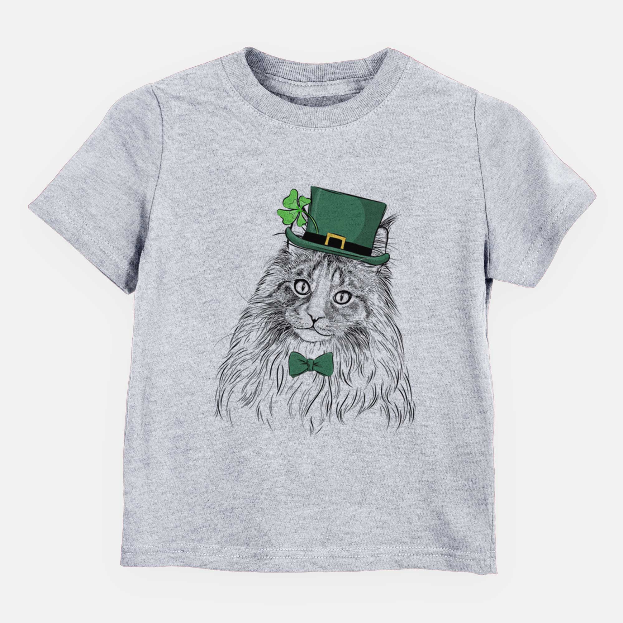 St. Patricks Kiki the Maine Coon Cat - Kids/Youth/Toddler Shirt